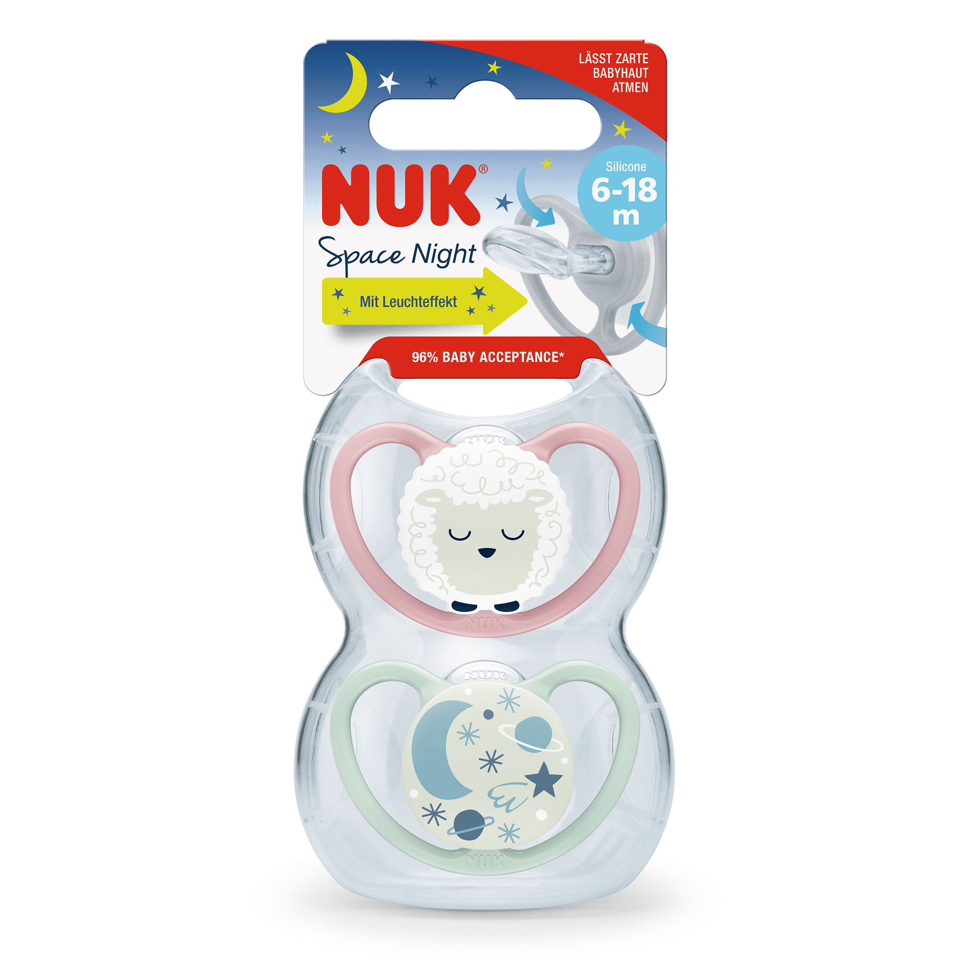 Schnuller, NUK, Mehrfarbig – Produktansicht