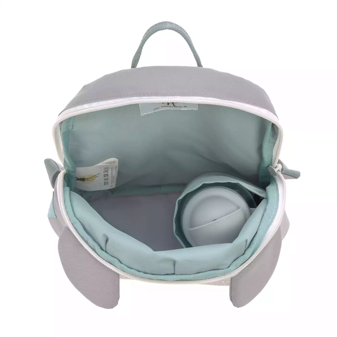Kinderrucksäcke, LÄSSIG, Grau – Produktansicht