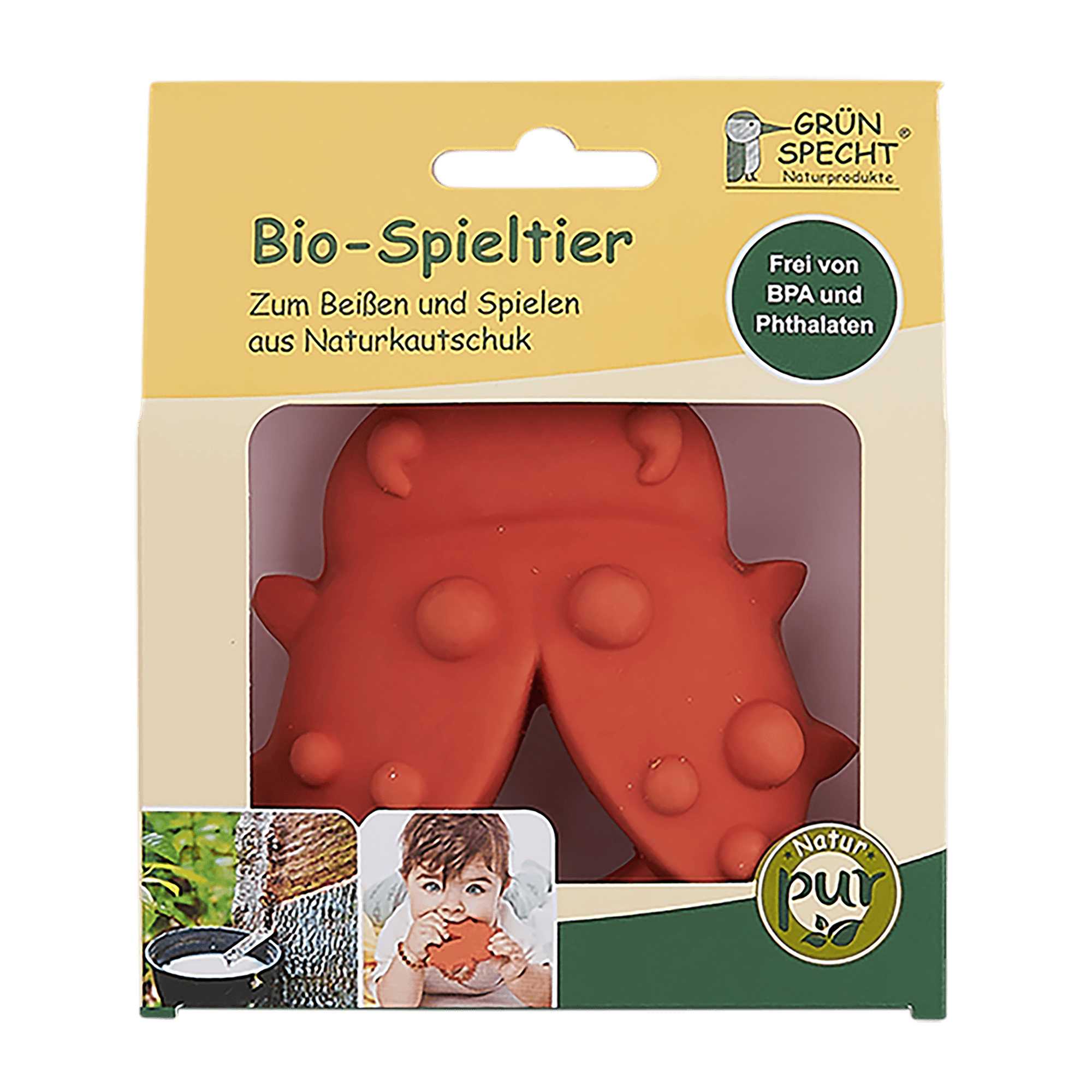 Beißringe, GRÜNSPECHT, Rot – Produktansicht
