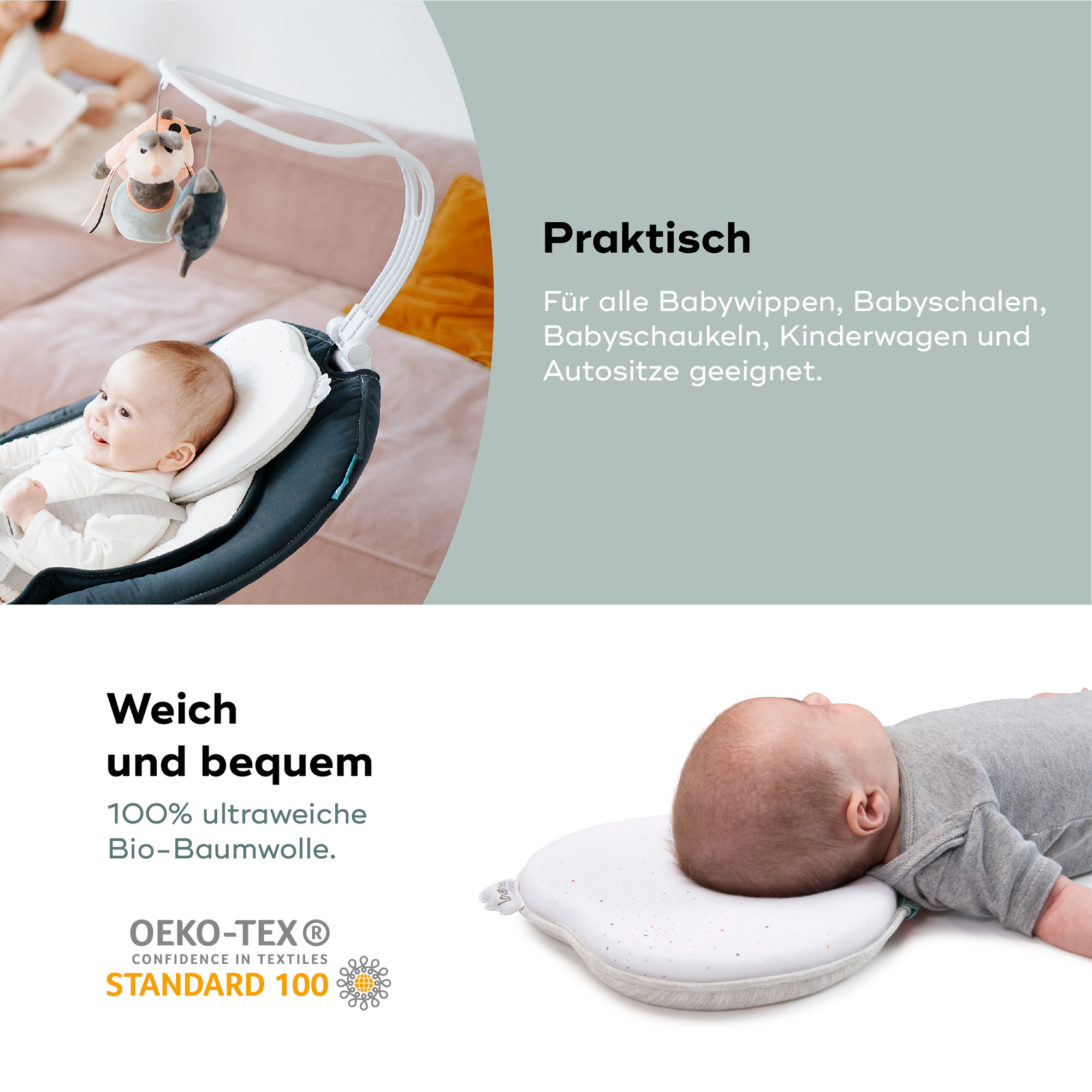 Komfortkissen, babymoov, Weiß – Produktansicht