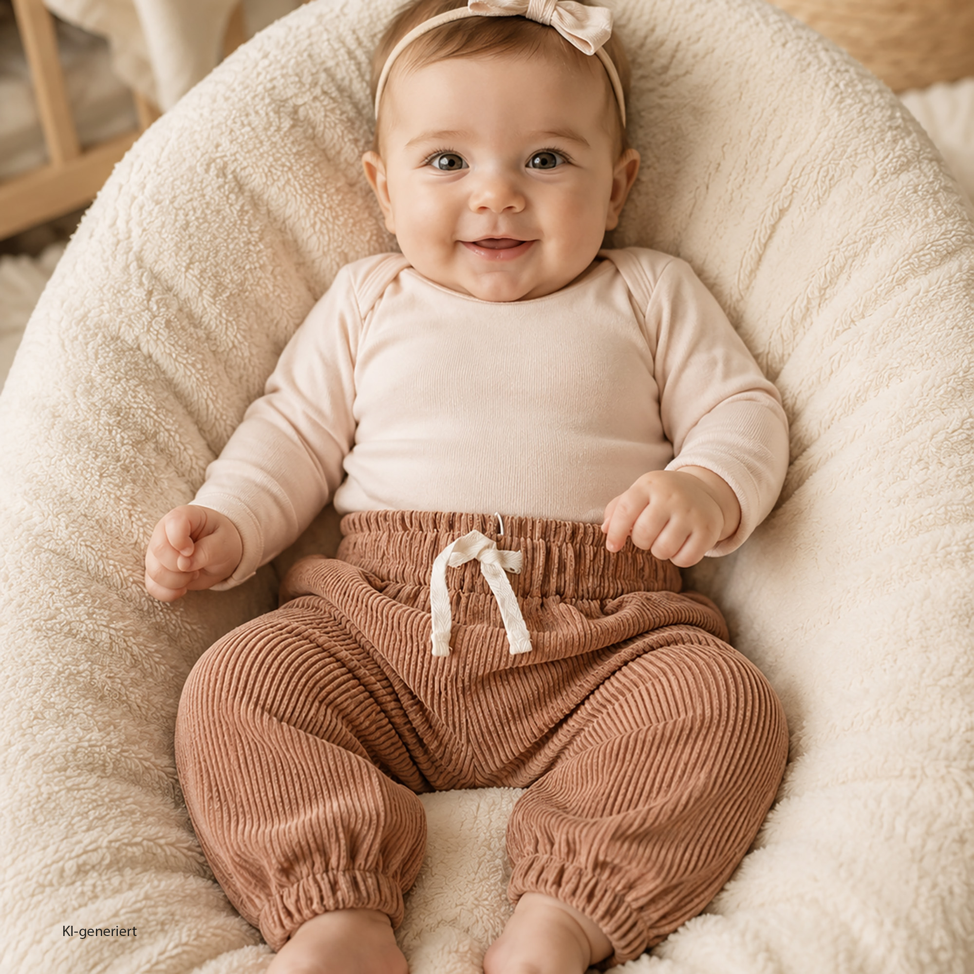 Cordhosen, LITTLE, Beige – Produktansicht
