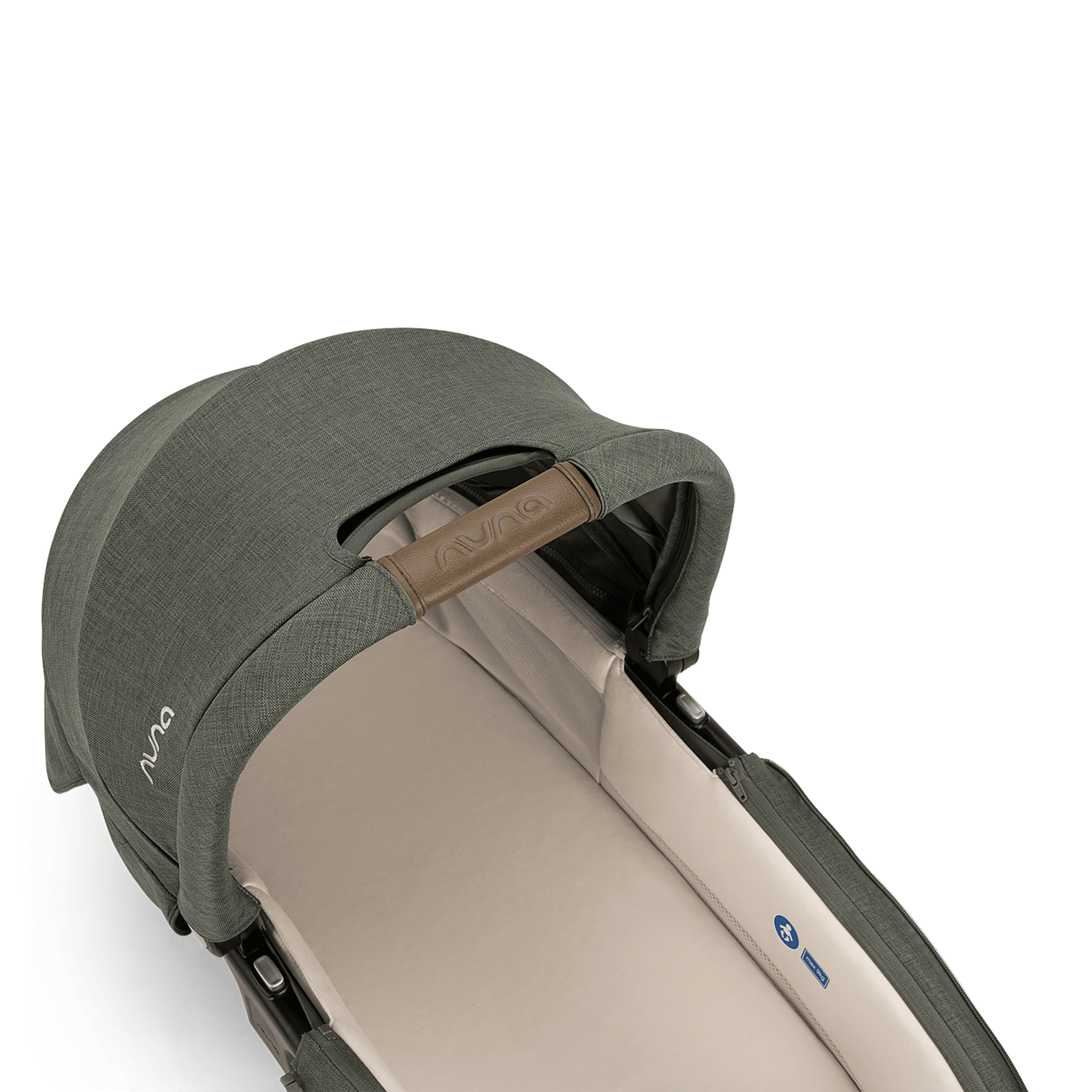 Kombi-Kinderwagen, nuna, Grün – Produktansicht