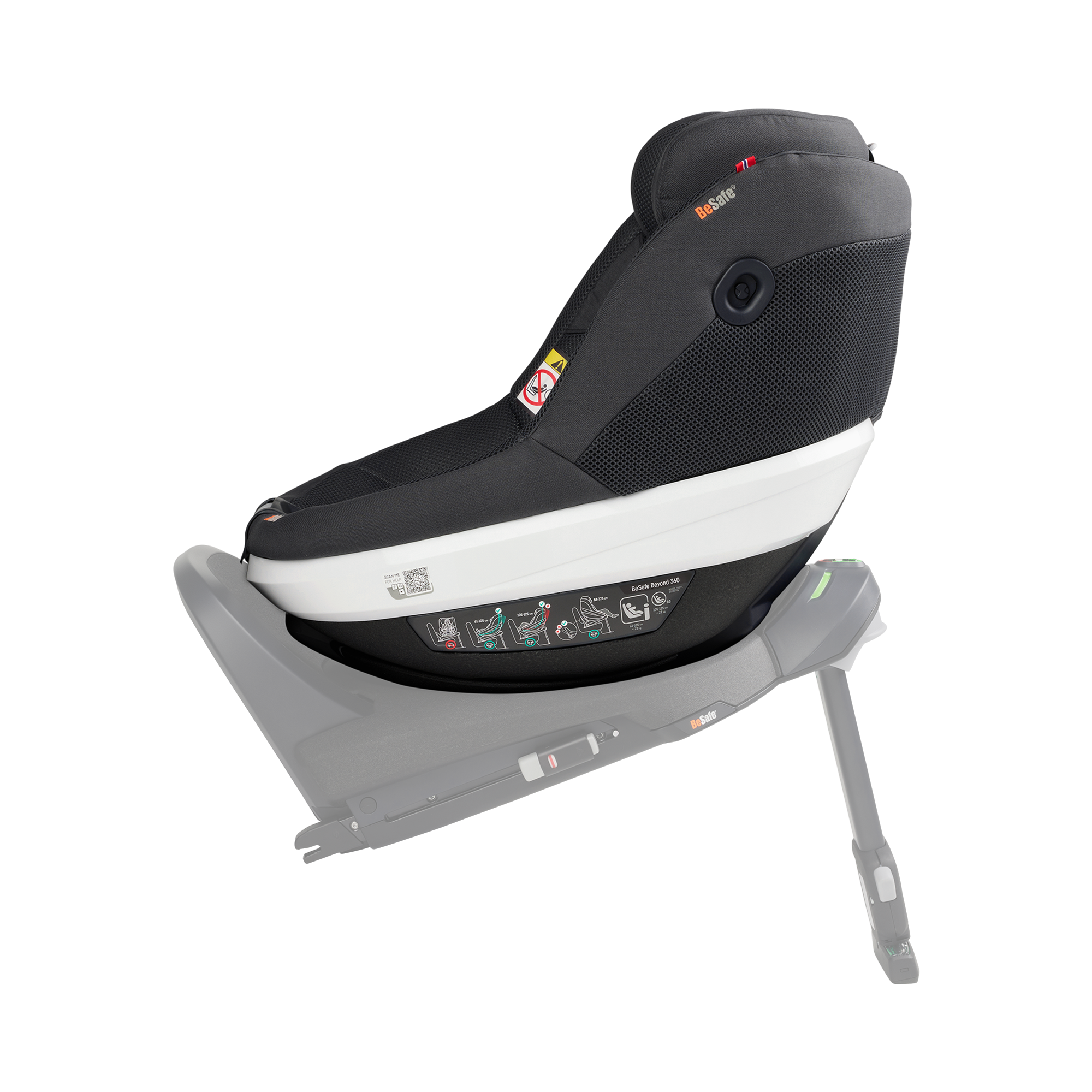 Kindersitze 9-18 kg, Gruppe 1, BeSafe, Grau – Produktansicht