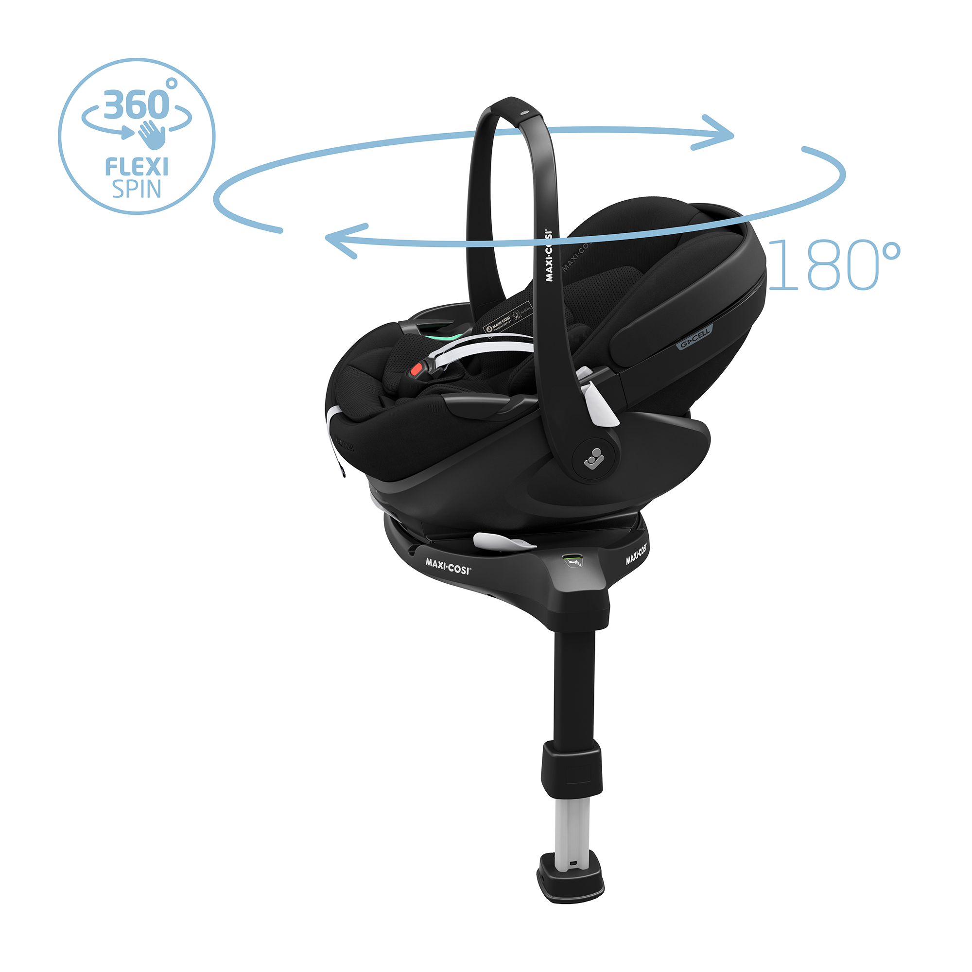 Babyschalen 0-13 kg, Gruppe 0+, MAXI-COSI Premium, Schwarz – Produktansicht