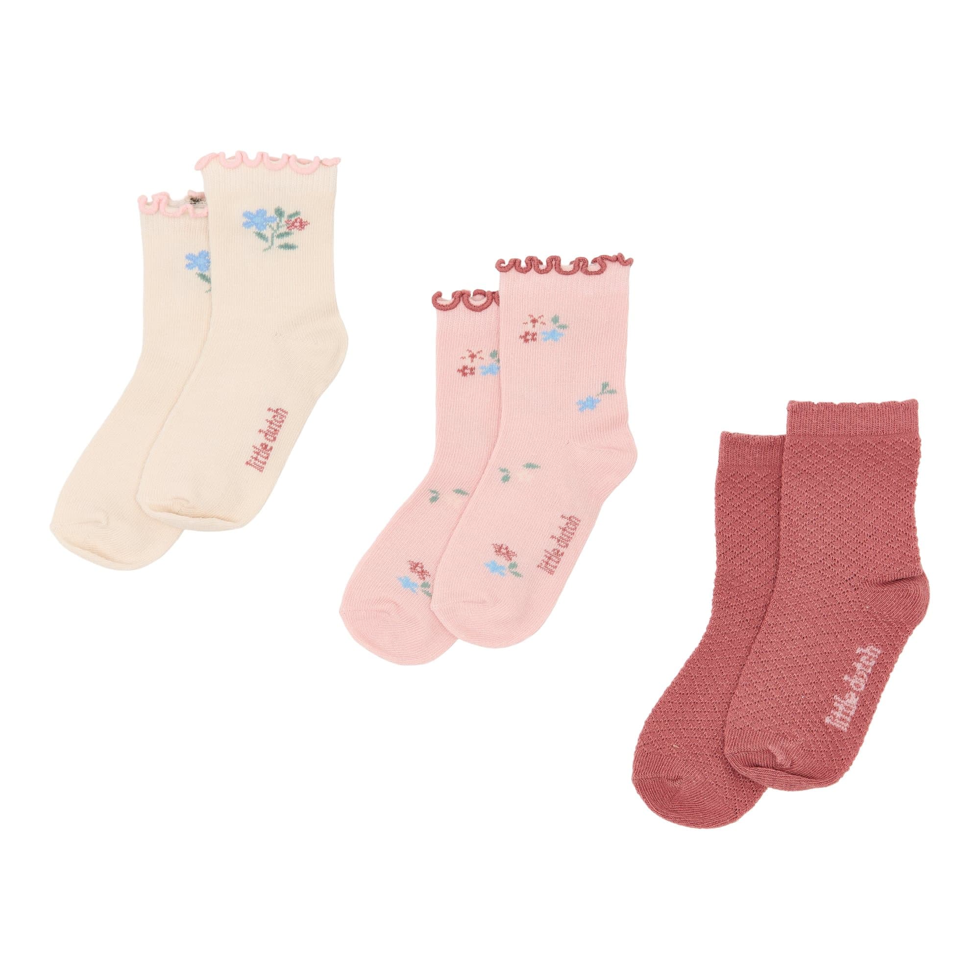 Socken & Strumpfhosen, LITTLE DUTCH, Pink – Besonderheit: aus Baumwolle, Polyamid und Elasthan