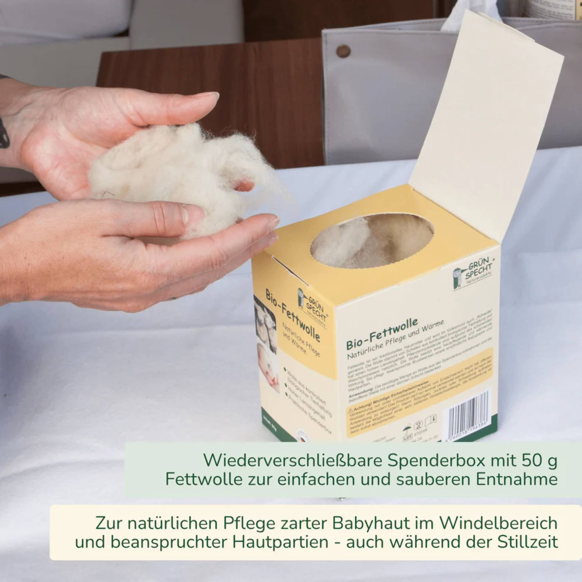 Körperpflege, GRÜNSPECHT, Beige – Produktansicht