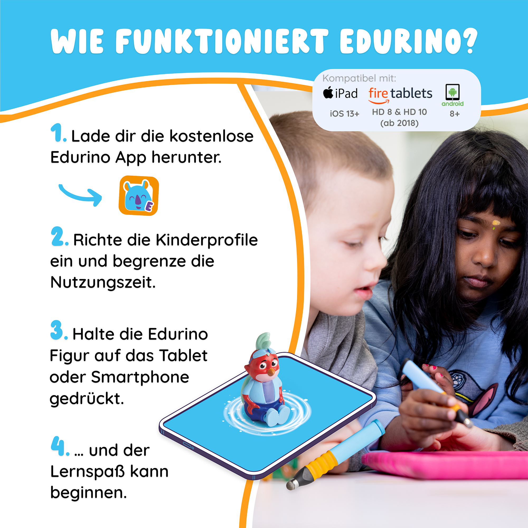 Spielfiguren, EDURINO, Rot – Produktansicht