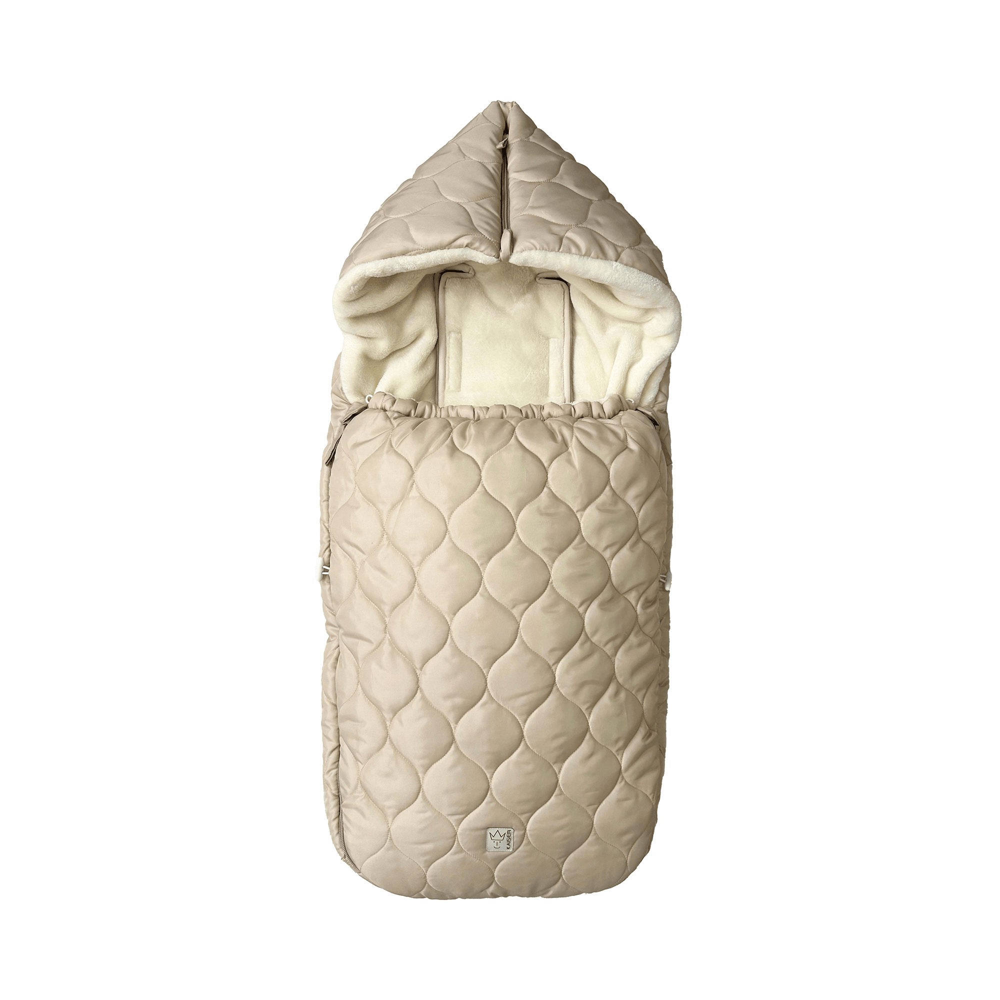 Fußsäcke & Decken, KAISER, Beige – Besonderheit: aus 100% recyceltem Polyester