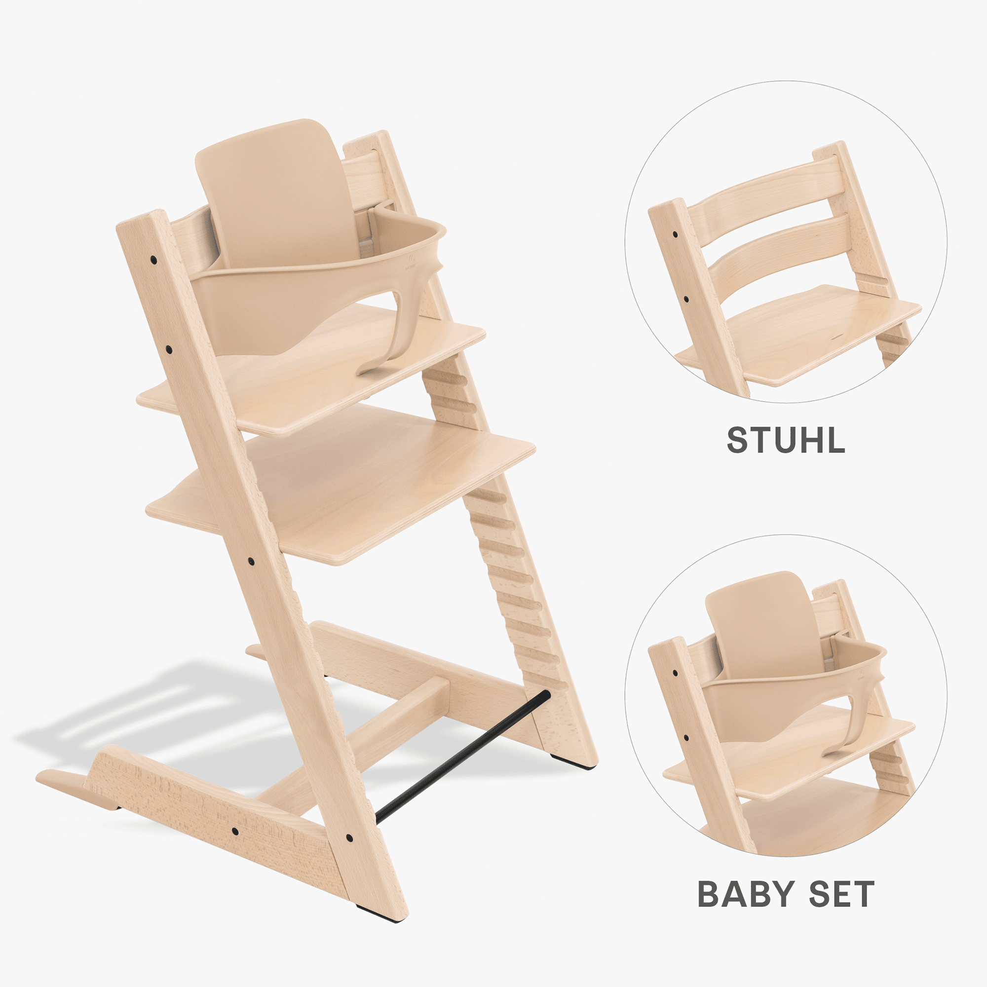 Treppenhochstühle, STOKKE, Beige – Produktansicht