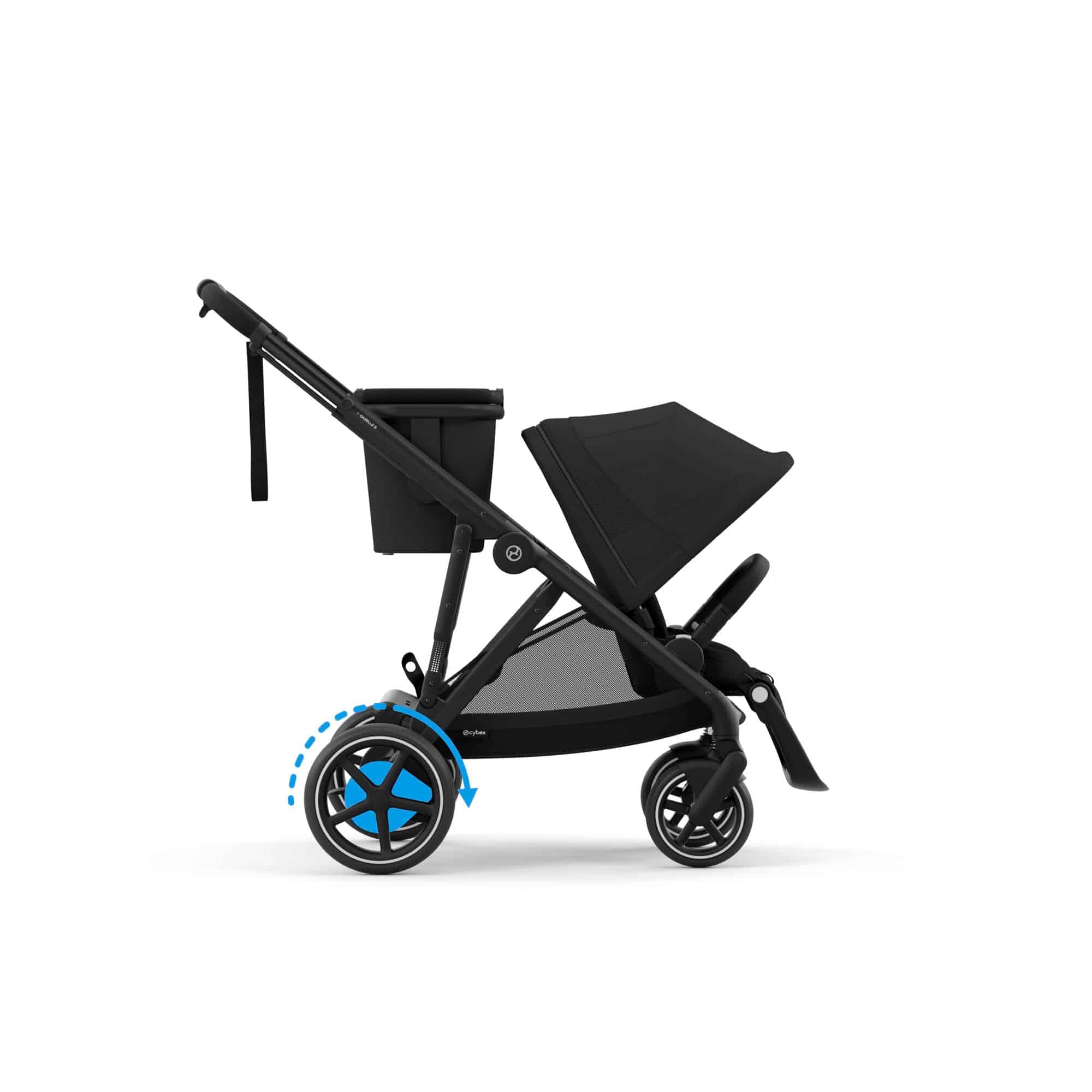 Kombi-Kinderwagen, cybex PLATINUM, Schwarz – Produktansicht