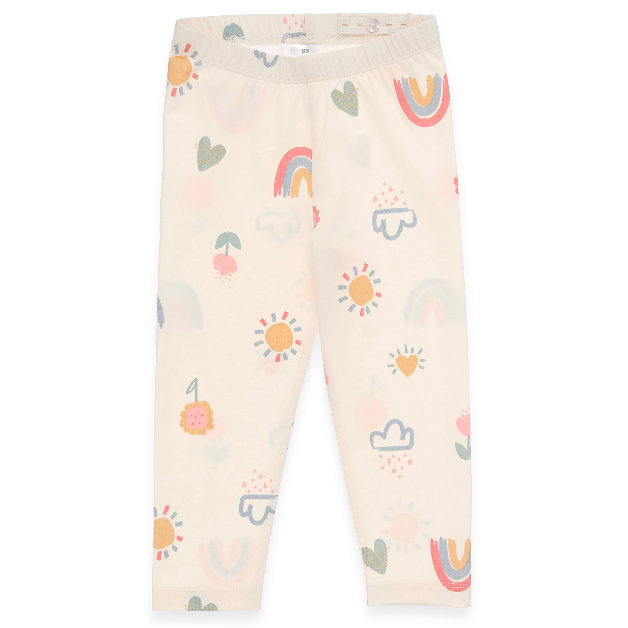 Leggings, LITTLE ONE, Weiß – Besonderheit: aus 95% Baumwolle