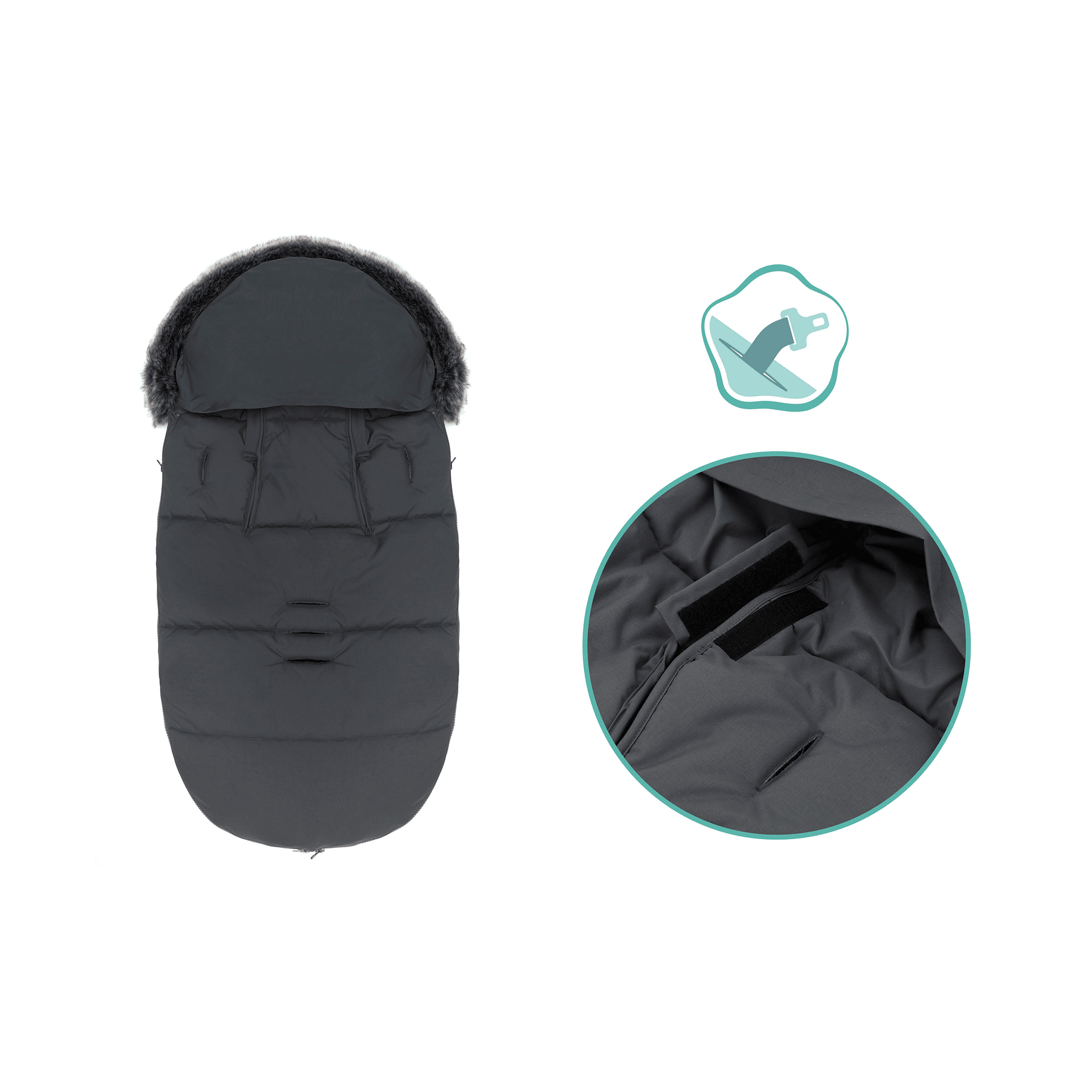 Fußsäcke & Decken, LITTLE ONE, Grau – Produktansicht