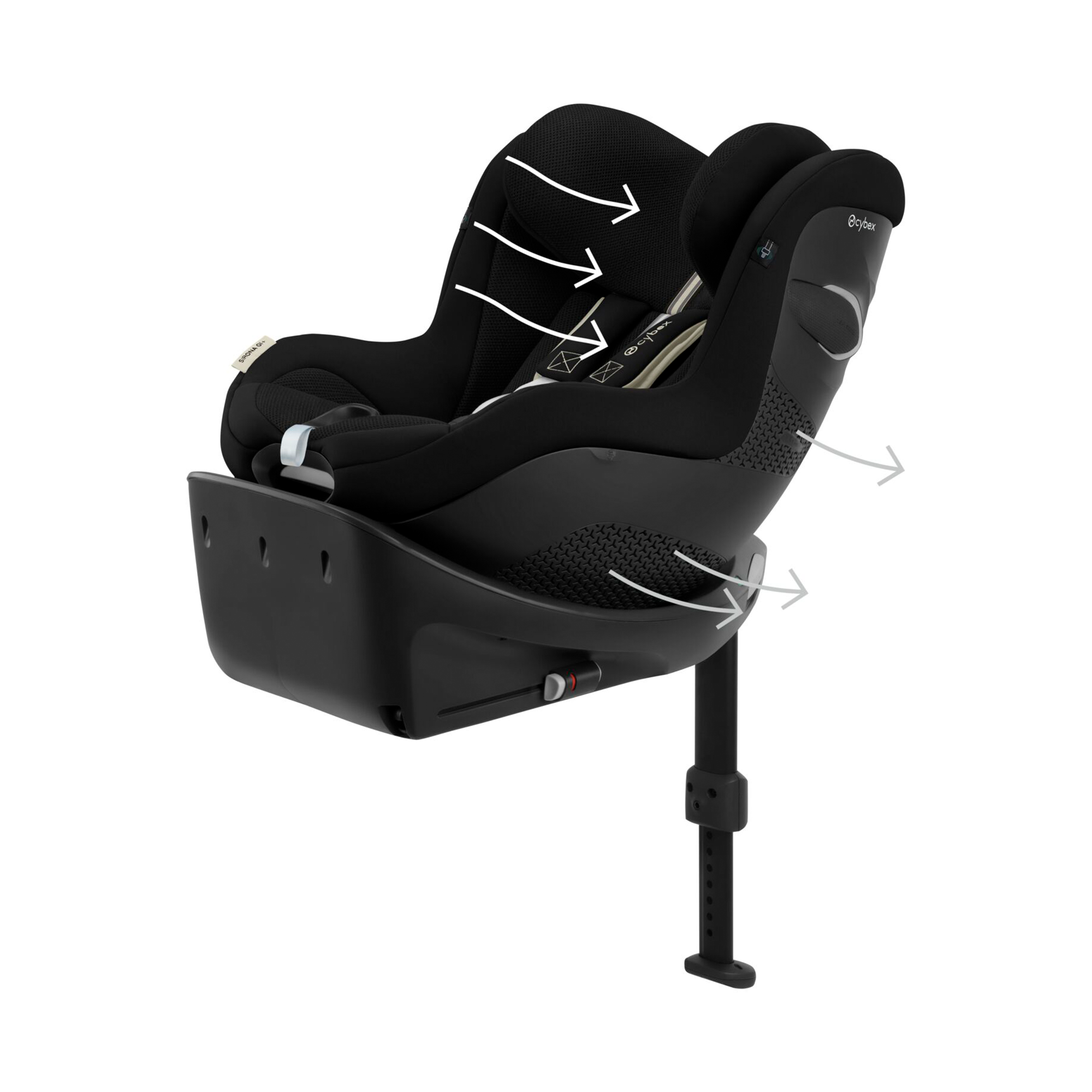 Reboarder 0-18 kg, Gruppe 0+/1, cybex, Schwarz – Produktansicht