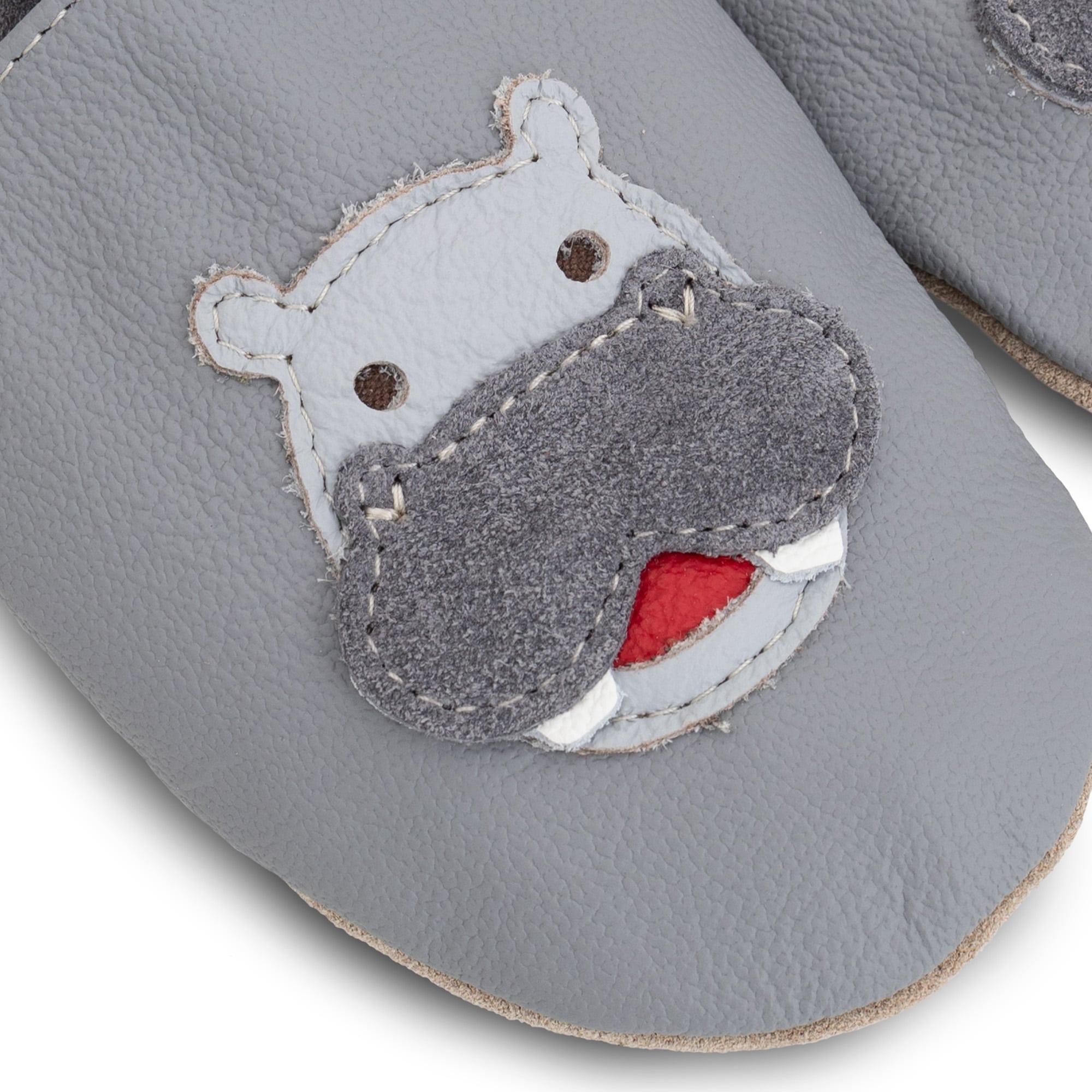 Krabbelschuhe, HOBEA, Grau – Produktansicht