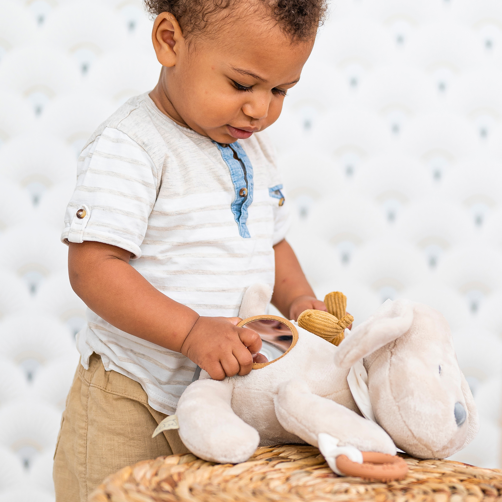 Kuscheltiere Hunde, Nattou, Beige – Produktansicht