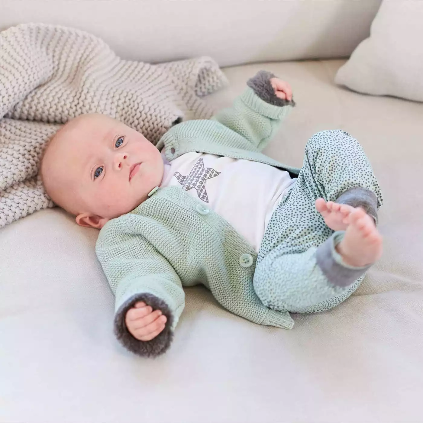 Produkte, noppies, Grau – Besonderheit: superweich und aus Bio-Baumwolle gefertigt