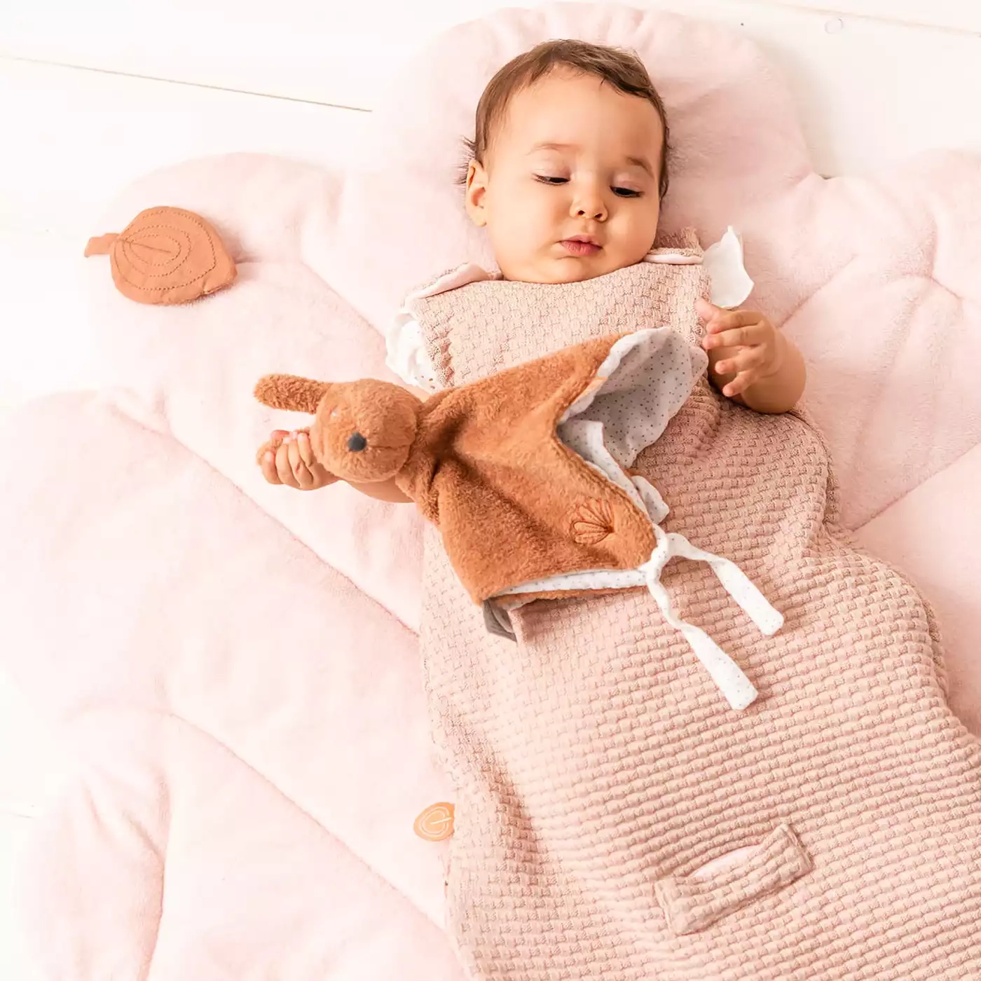 Schmusetücher, Nattou, Braun – Besonderheit: weicher Stoff