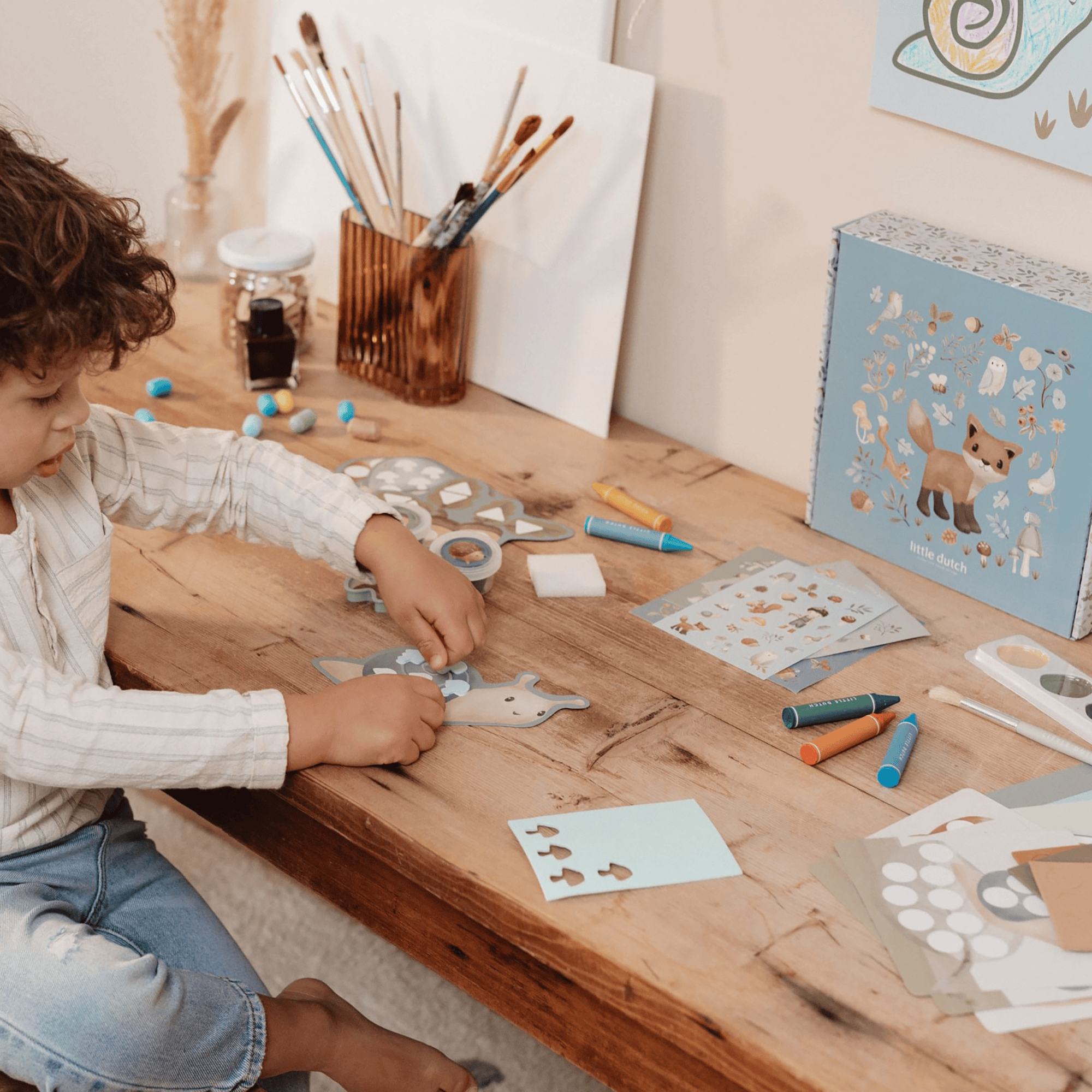 Malen & Kneten, LITTLE DUTCH, Blau – Produktansicht