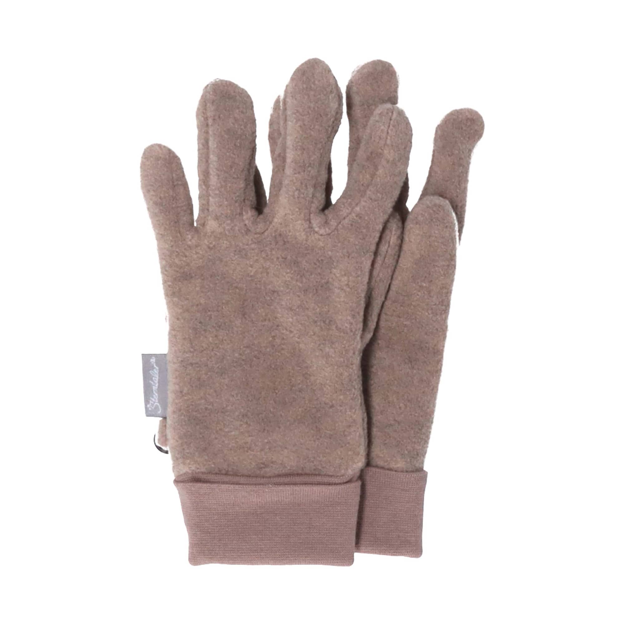 Fingerhandschuhe, Sterntaler, Braun – Besonderheit: Oberstoff aus unter anderem Baumwolle