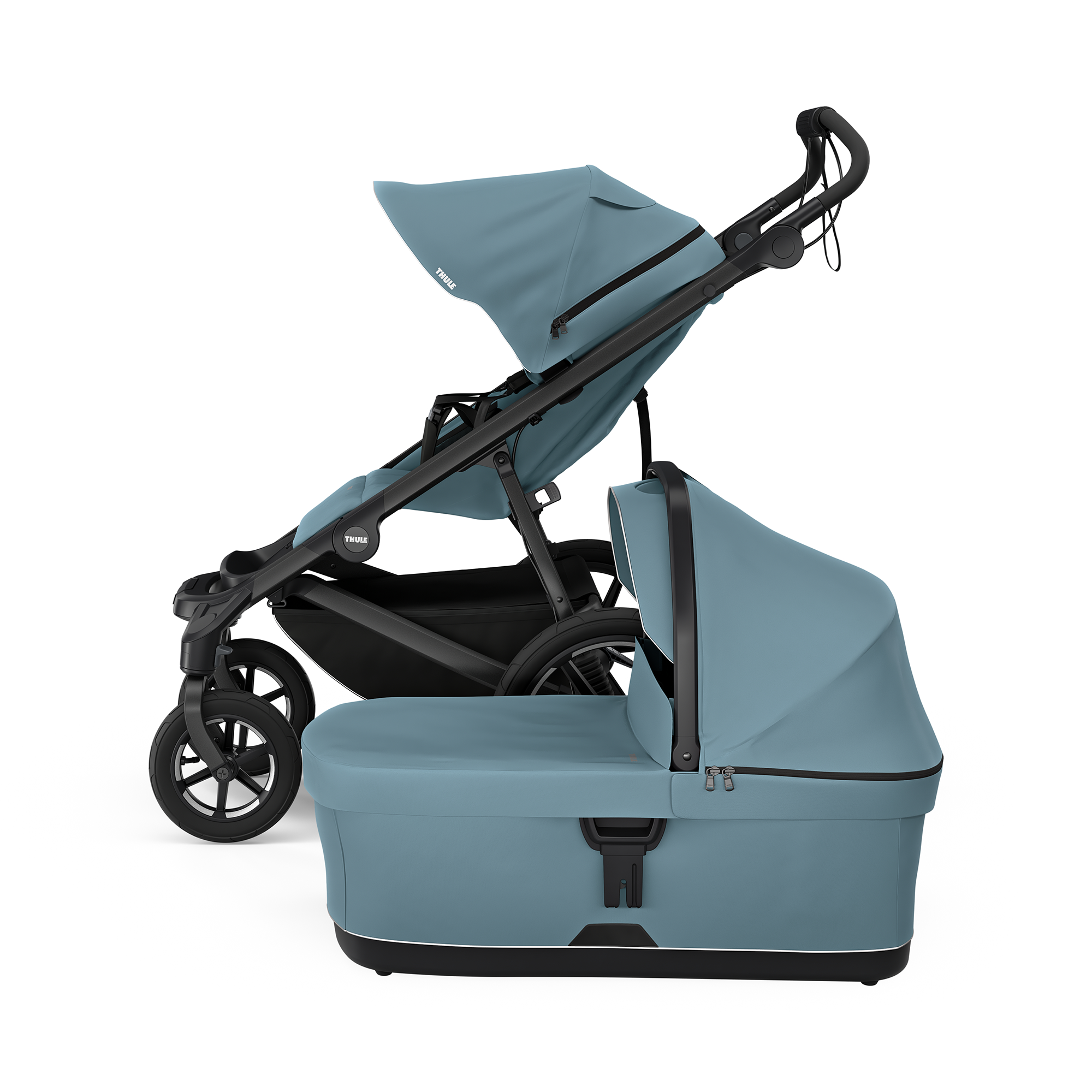 Kombi-Kinderwagen, THULE, Blau – Produktansicht