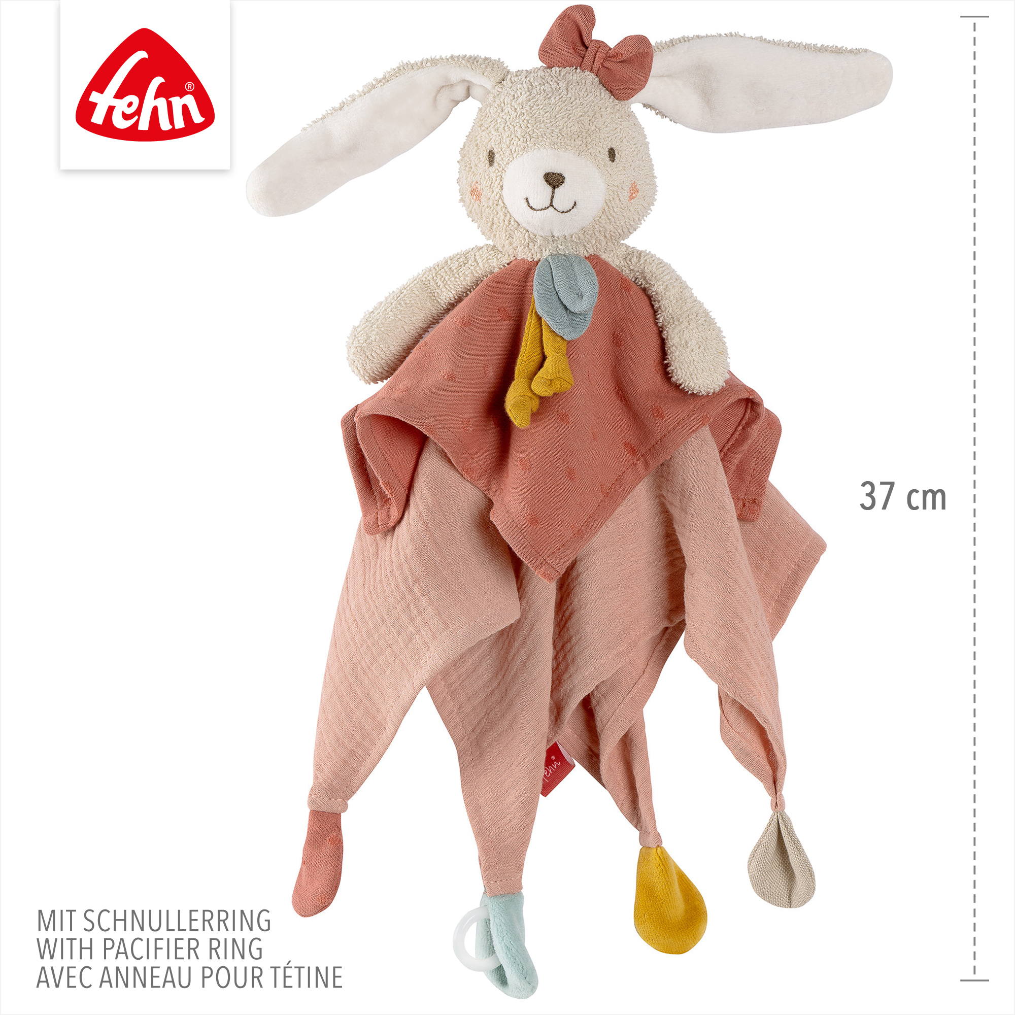 Schmusetücher, fehn, Pink – Produktansicht
