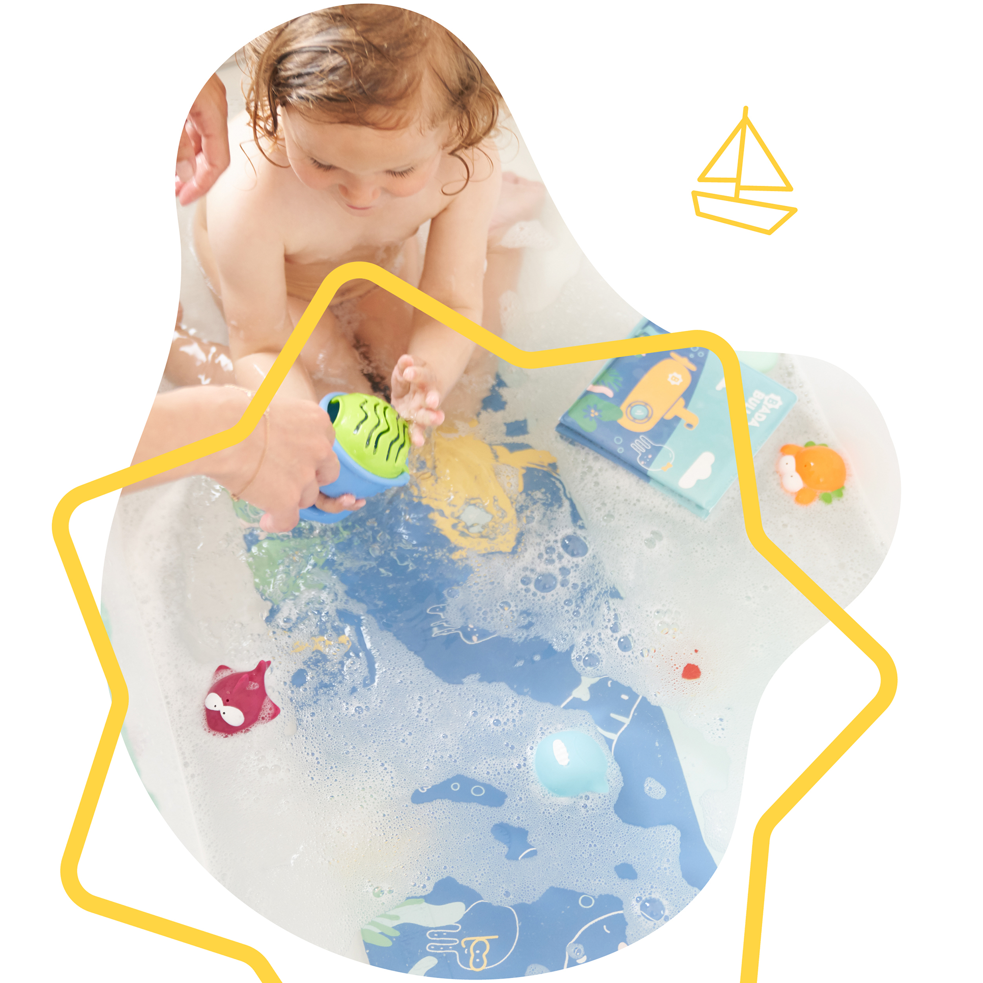 Badewannen, badabulle, Blau – Produktansicht