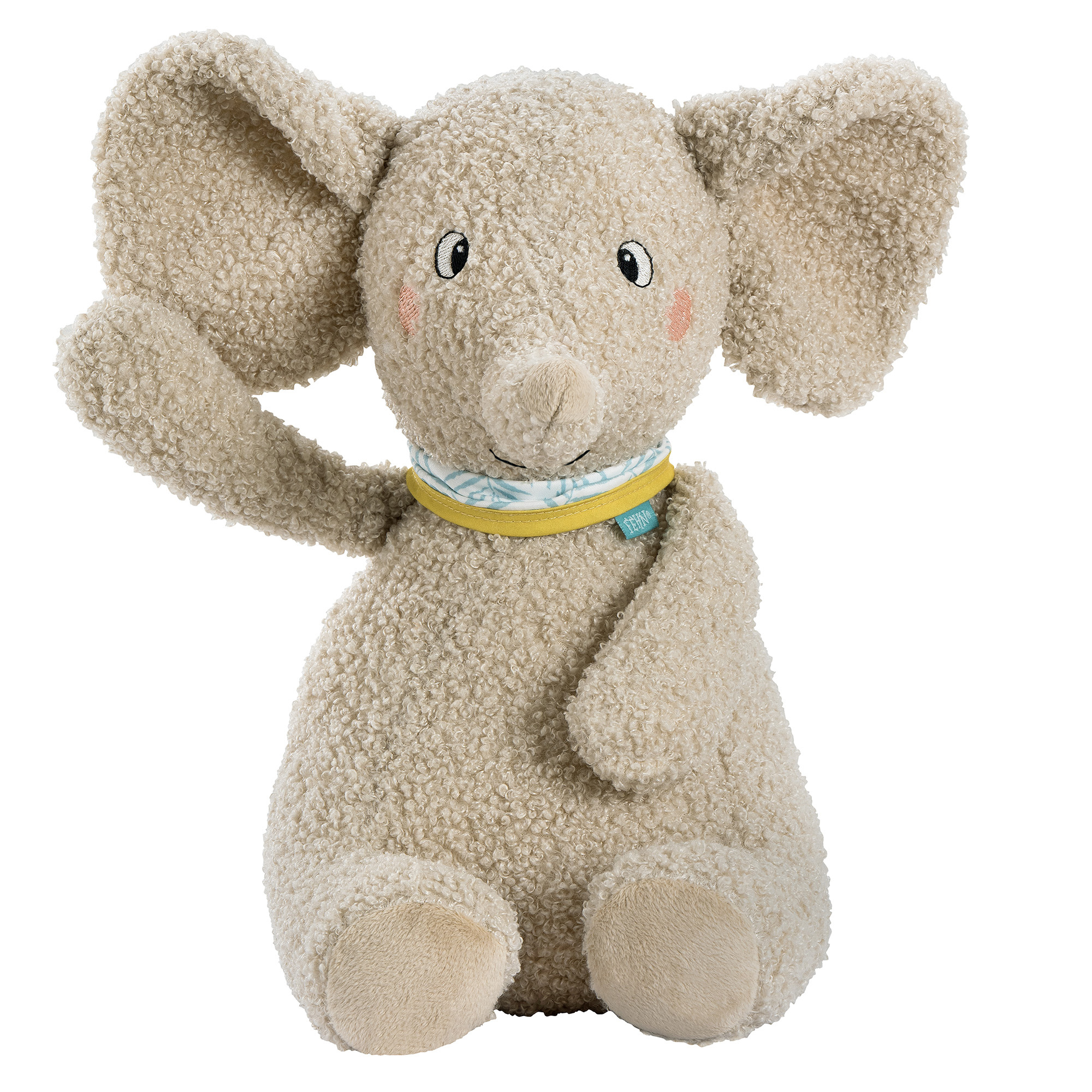 Kuscheltiere, fehn, Grau – Besonderheit: aus Curly-Plüsch
