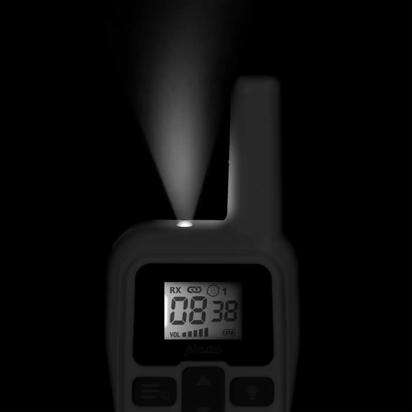 Audio Babyphone, Alecto baby, Weiß – Produktansicht