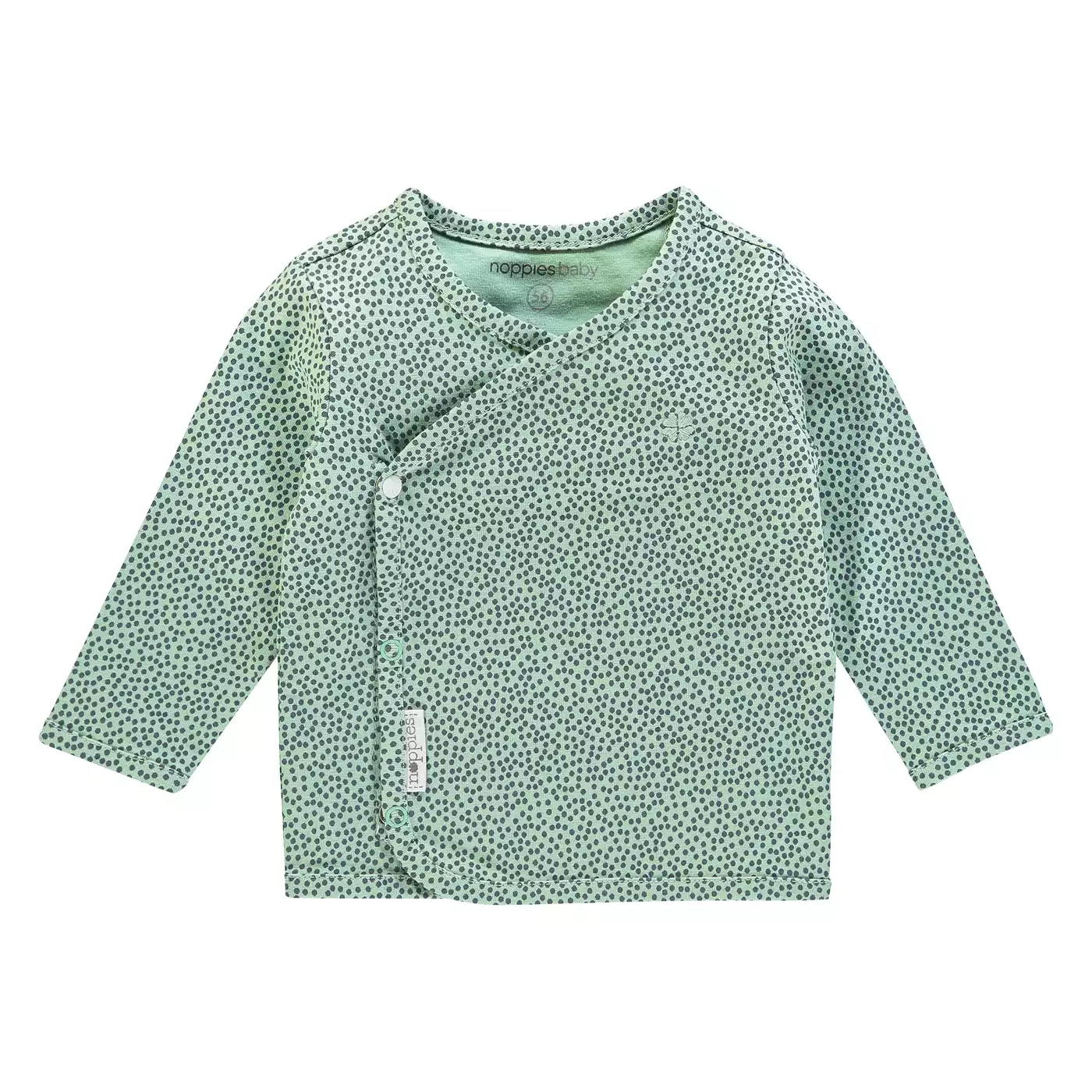 Wickelshirt, noppies, Grau – Besonderheit: aus biologischer Baumwolle mit Stretchanteil