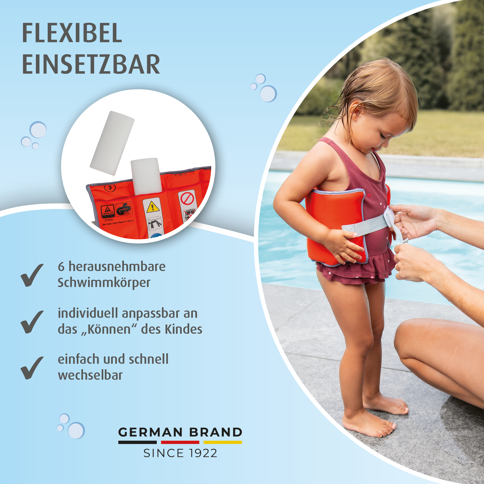 Schwimmflügel & Schwimmhilfen, reer, Rot – Produktansicht