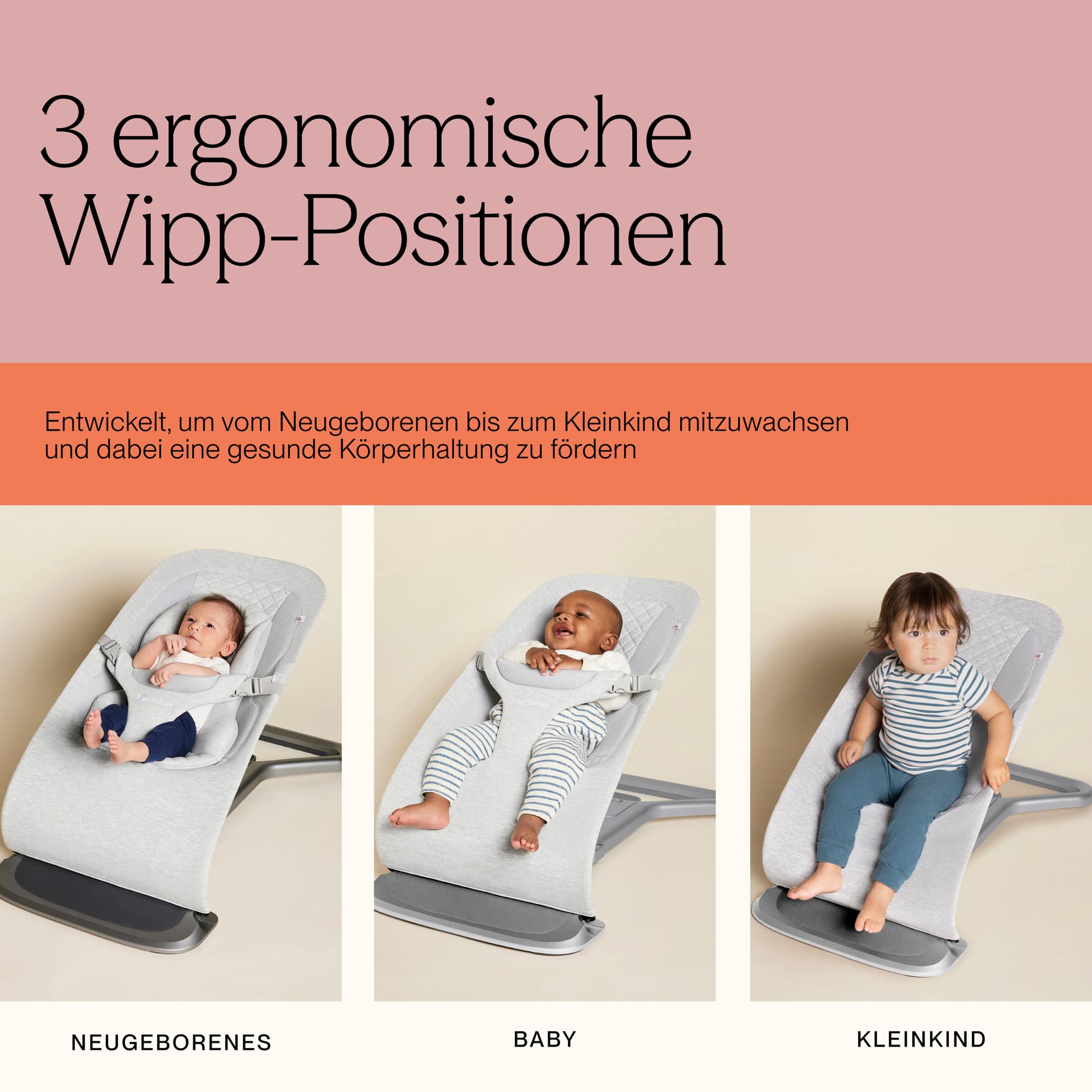 Wippen, ERGObaby, Grau – Produktansicht