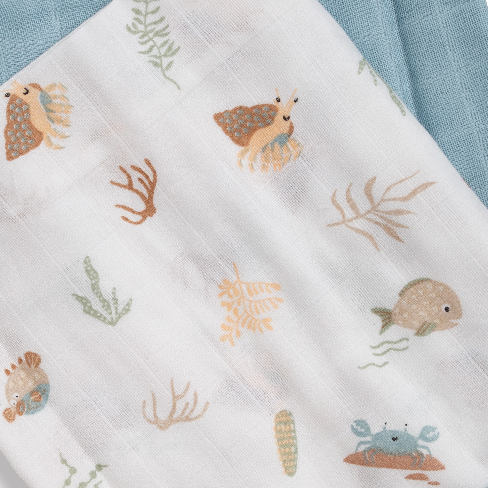 Mullwindeln, LITTLE ONE, Blau – Produktansicht