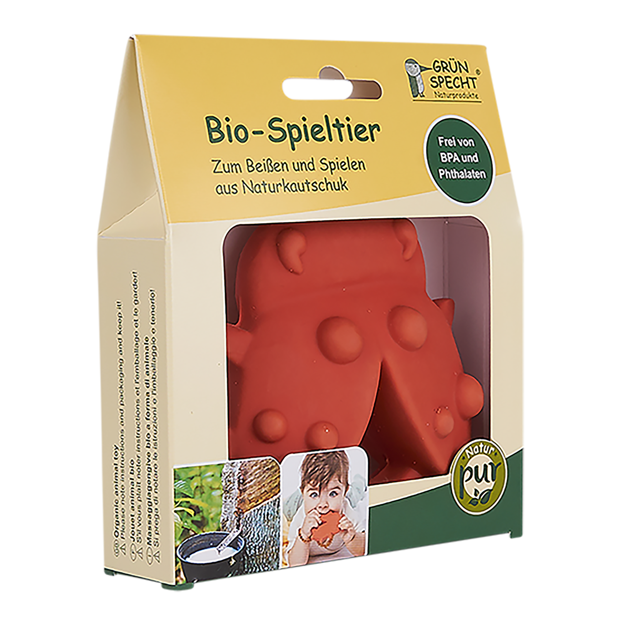 Beißringe, GRÜNSPECHT, Rot – Produktansicht