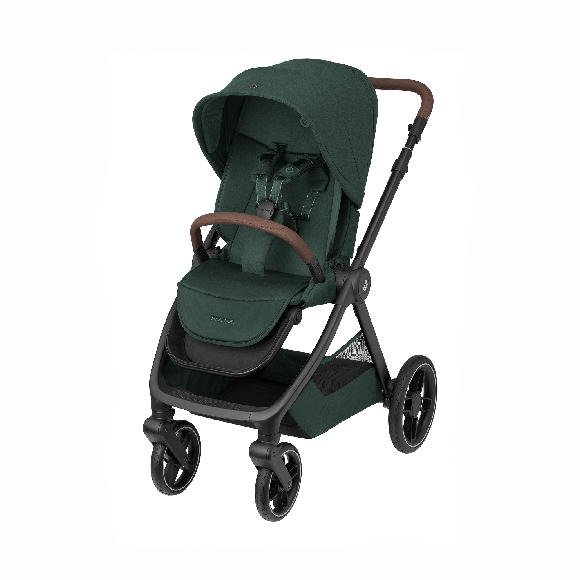 Kombi-Kinderwagen, MAXI-COSI Premium, Grün – Besonderheit: mit Babywanne und Sportsitz