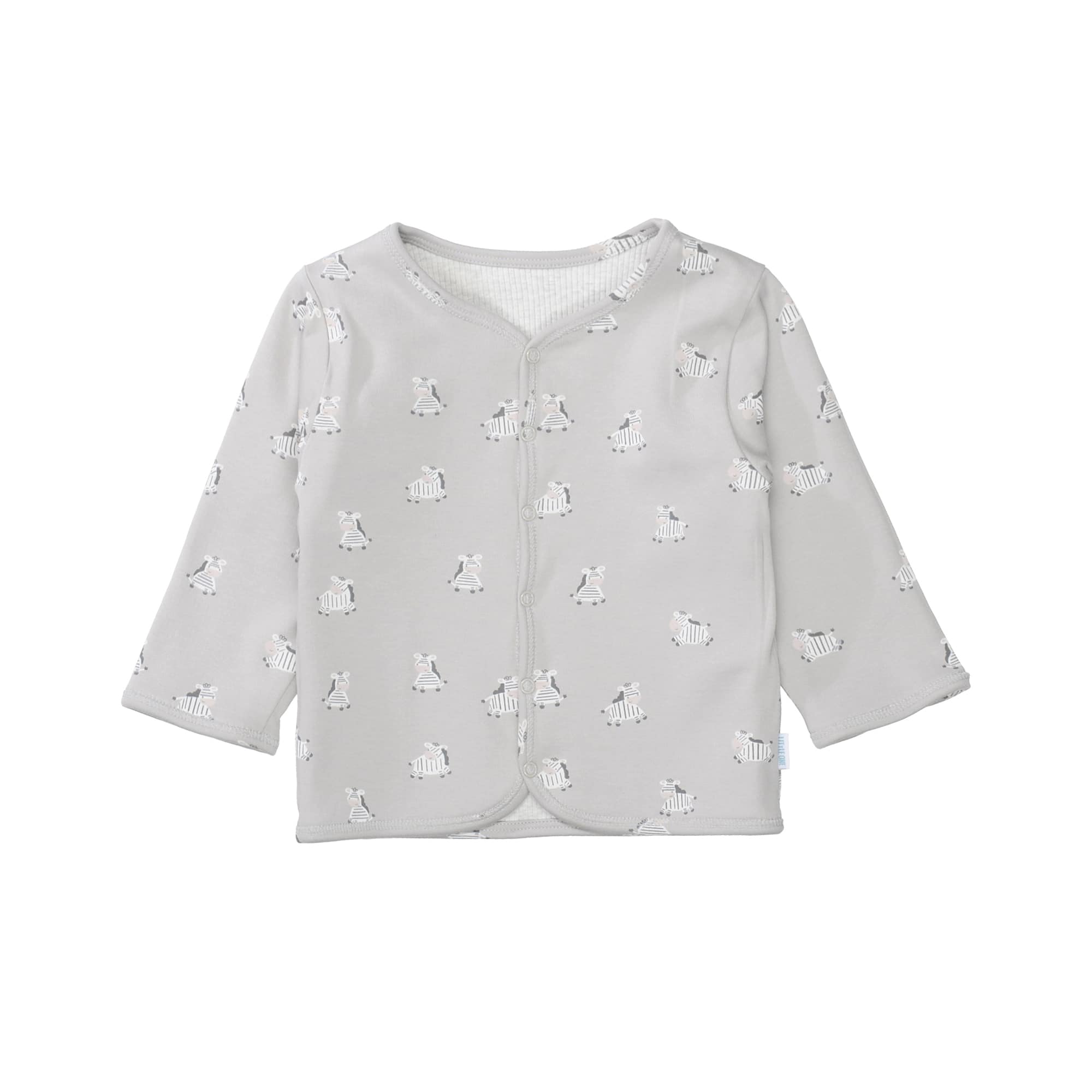 Wendejacken, LITTLE ONE, Grau – Besonderheit: aus 95% Baumwolle