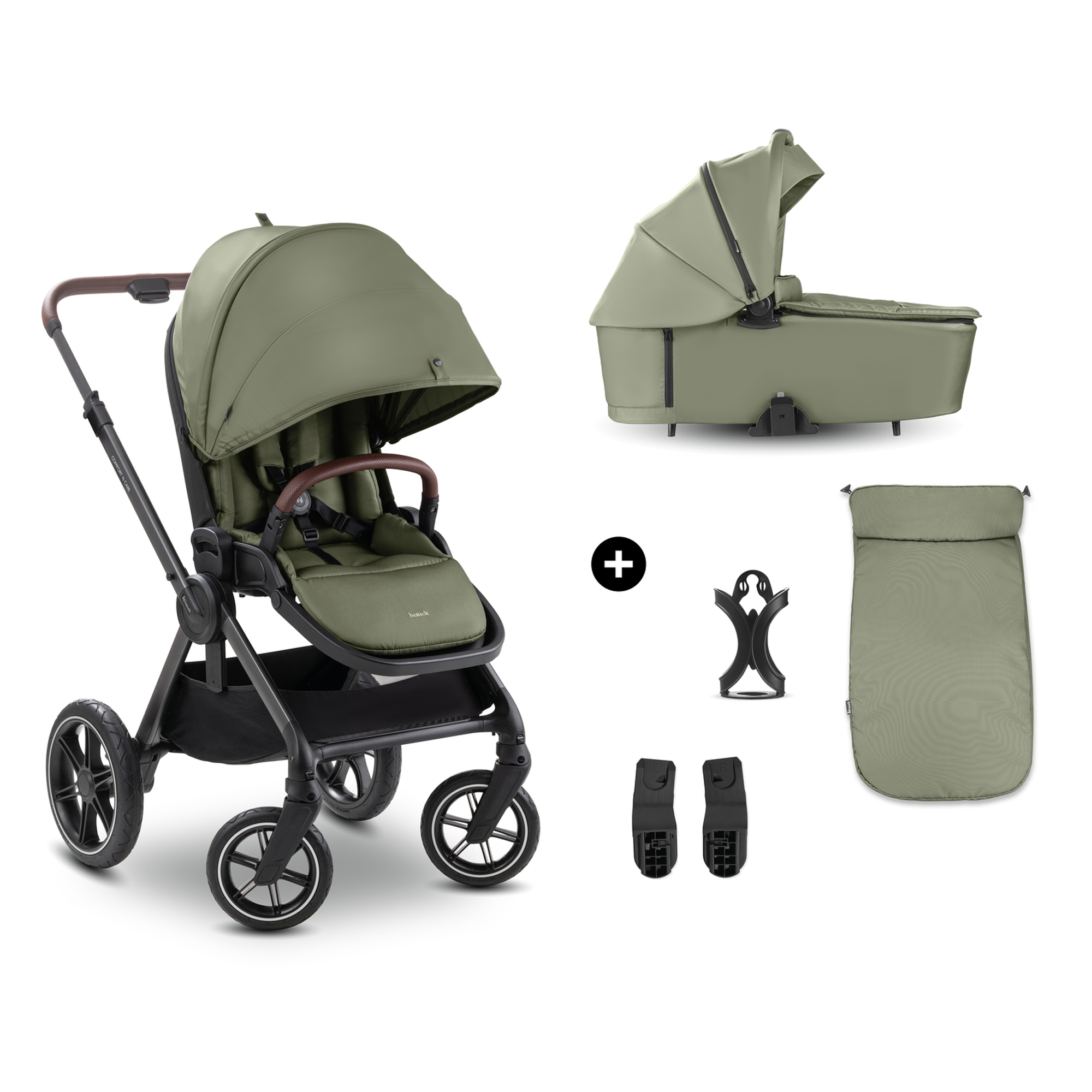 Kombi-Kinderwagen, hauck, Grün – Produktansicht