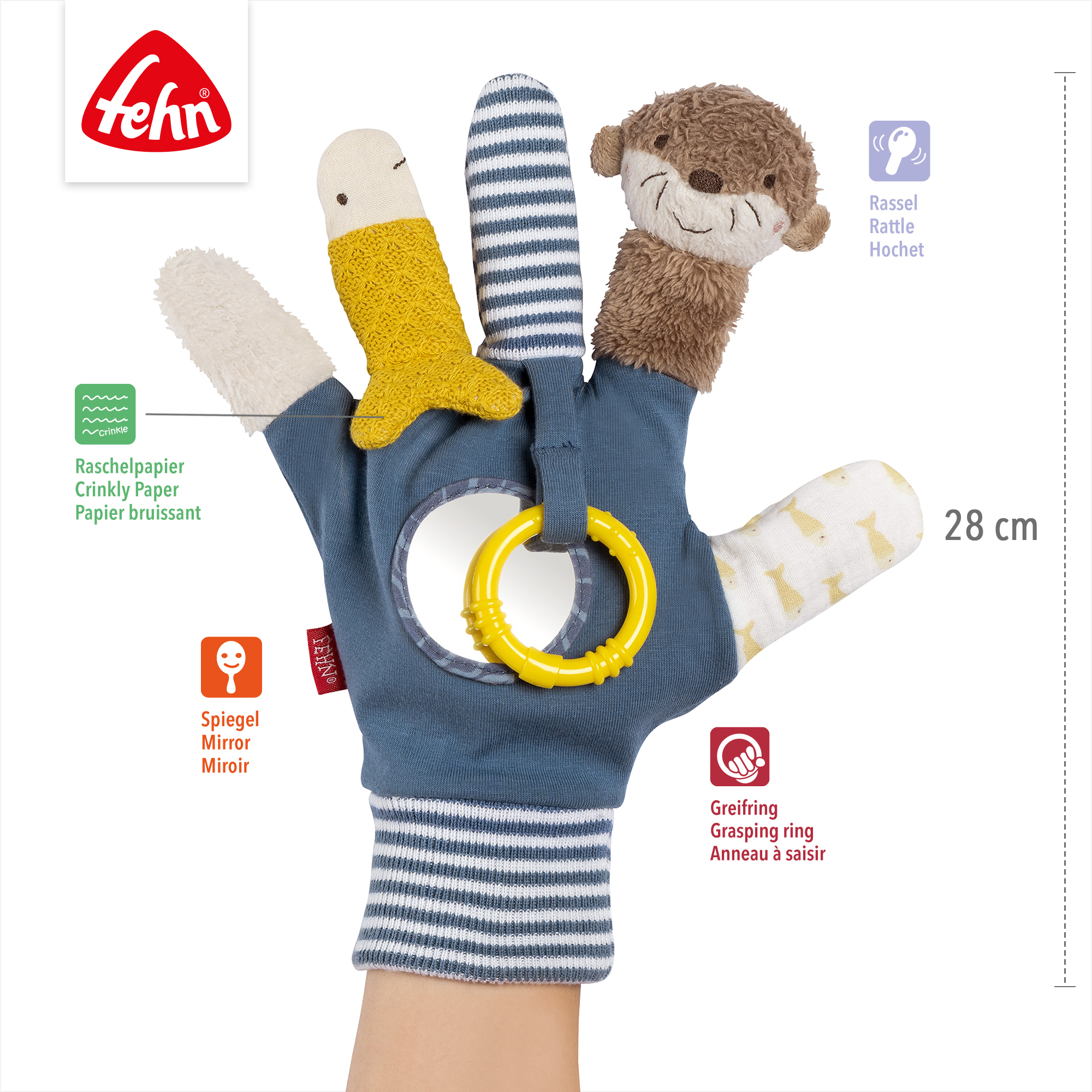 Rasseln & Greiflinge, fehn, Blau – Produktansicht