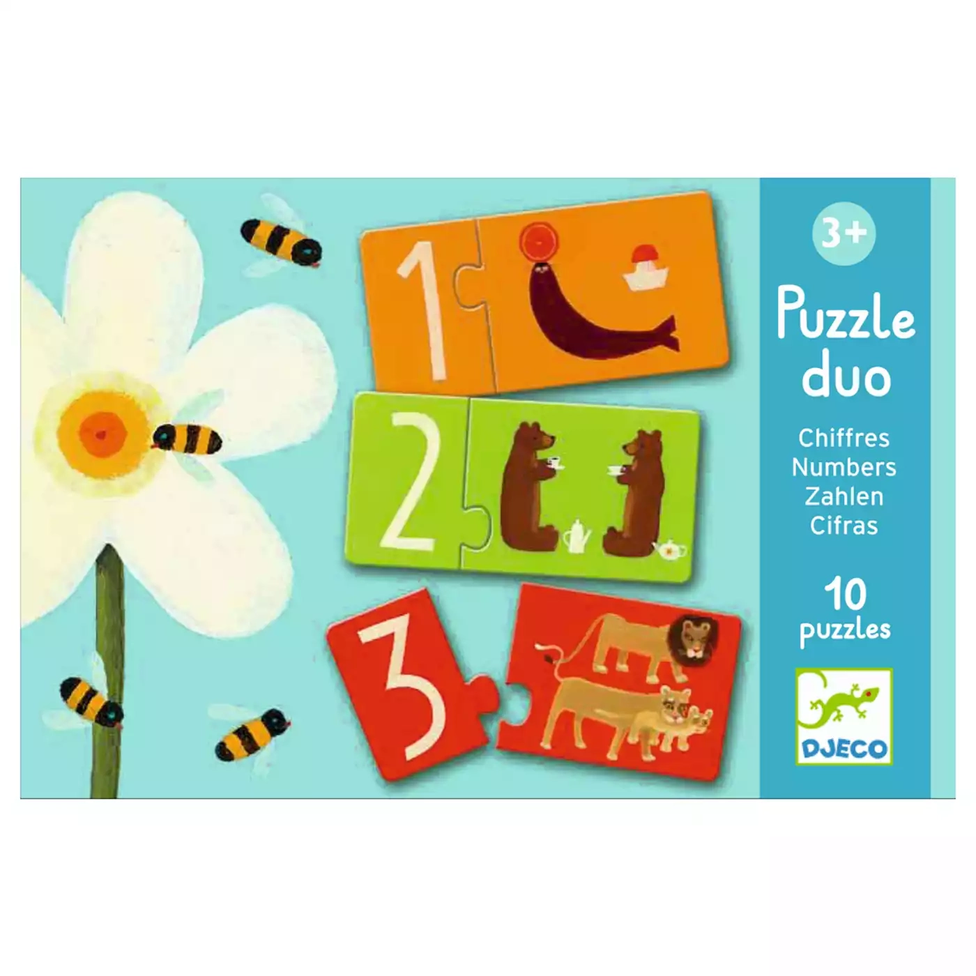 Puzzle, DJECO, Mehrfarbig – Produktansicht