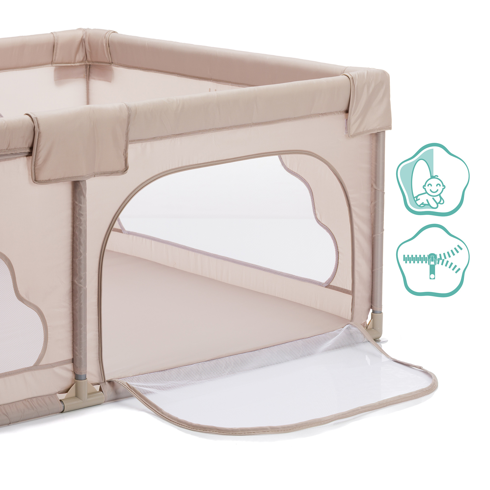 Laufgitter & Laufgittereinlagen, fillikid, Beige – Produktansicht