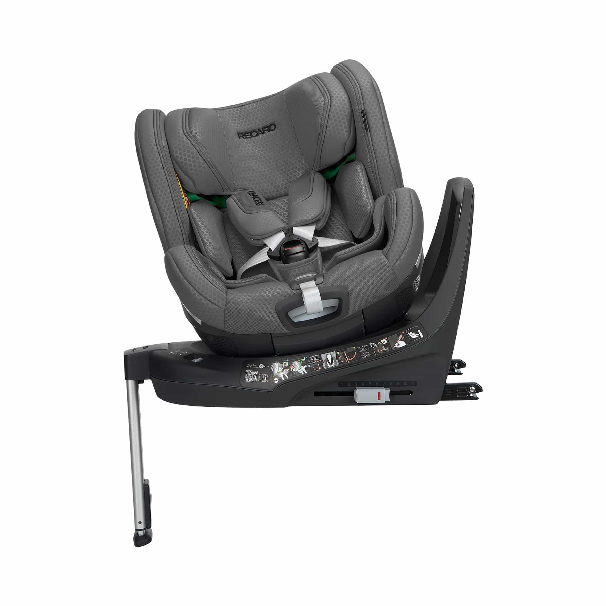 Reboarder 0-18 kg, Gruppe 0+/1, RECARO, Grau – Produktansicht