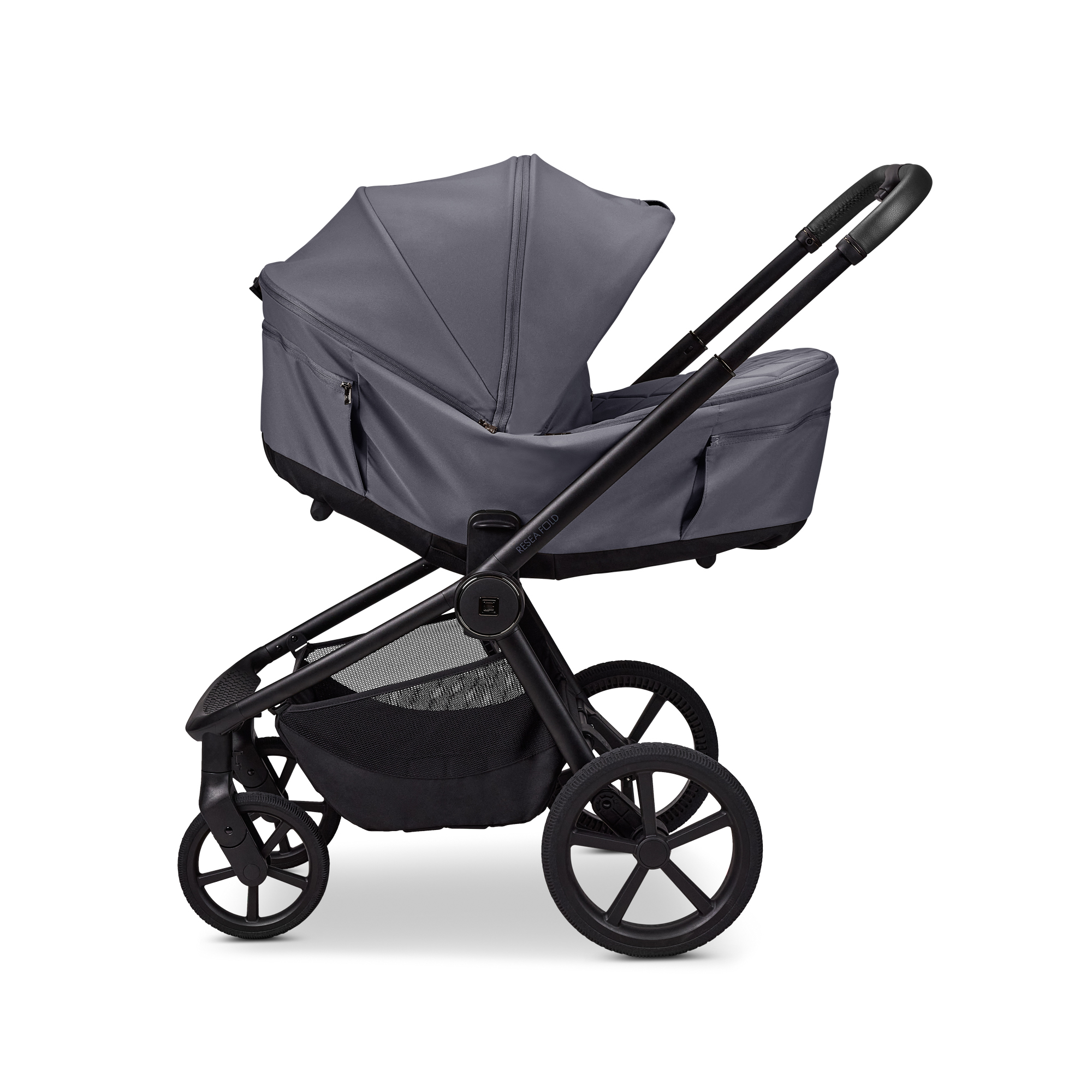Kombi-Kinderwagen, MOON, Grau – Produktansicht