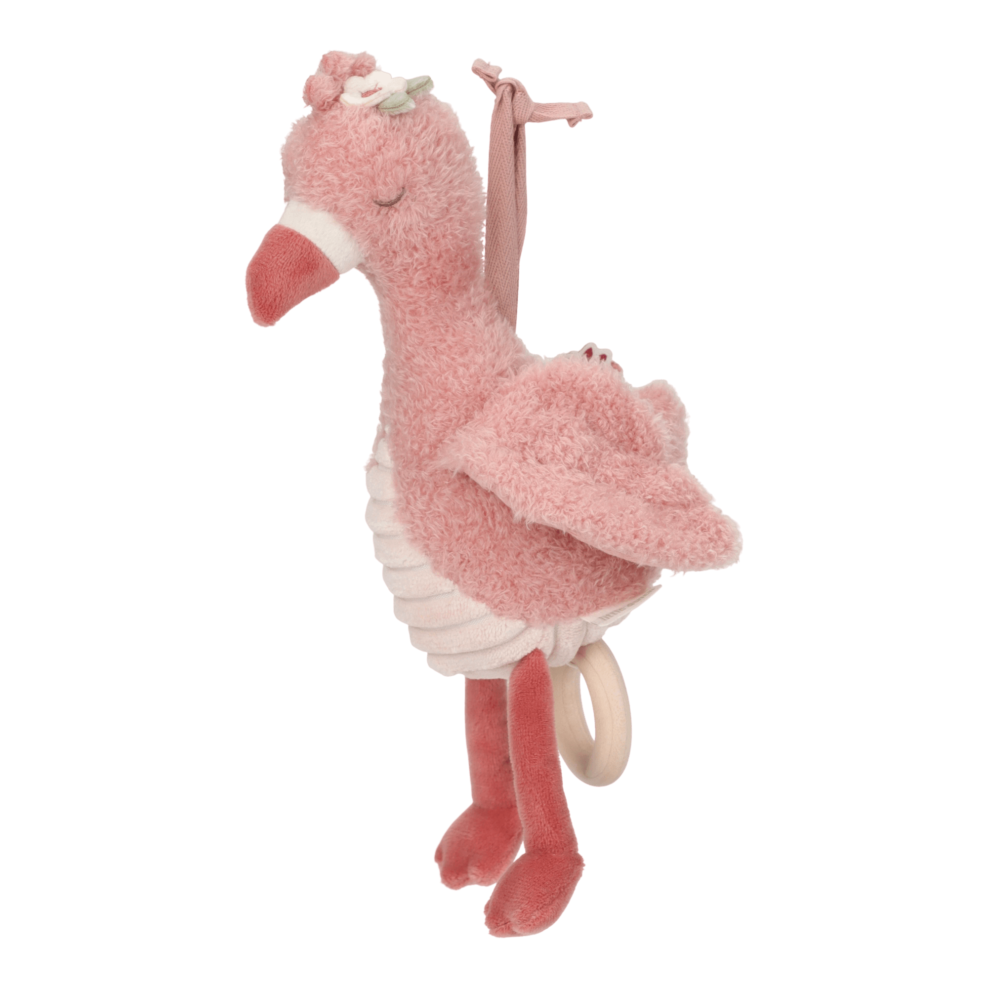 Spieluhren, LITTLE DUTCH, Pink – Besonderheit: kuschelweicher Flamingo spendet Trost und Geborgenheit
