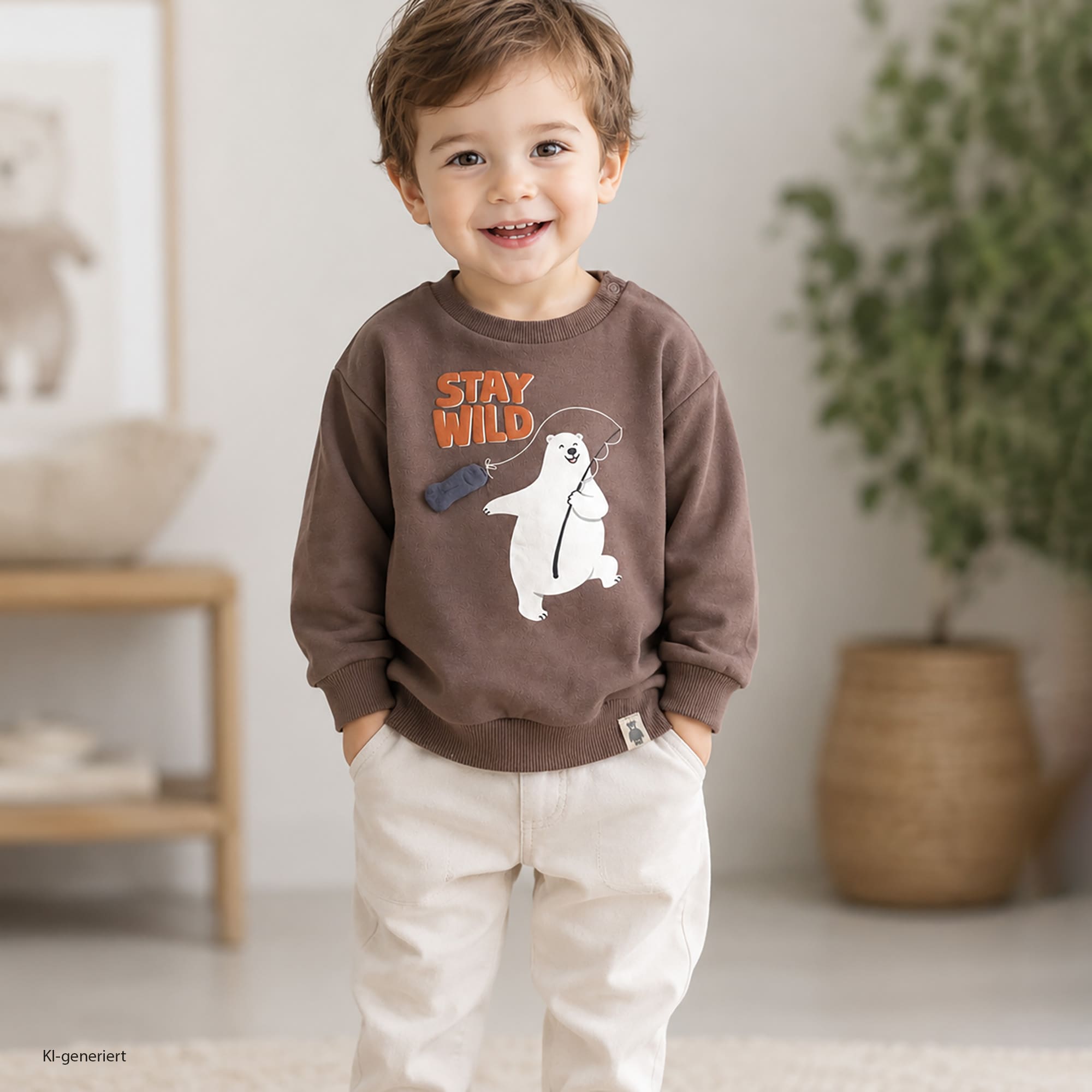 Pullover & Sweatshirts, LITTLE, Braun – Produktansicht