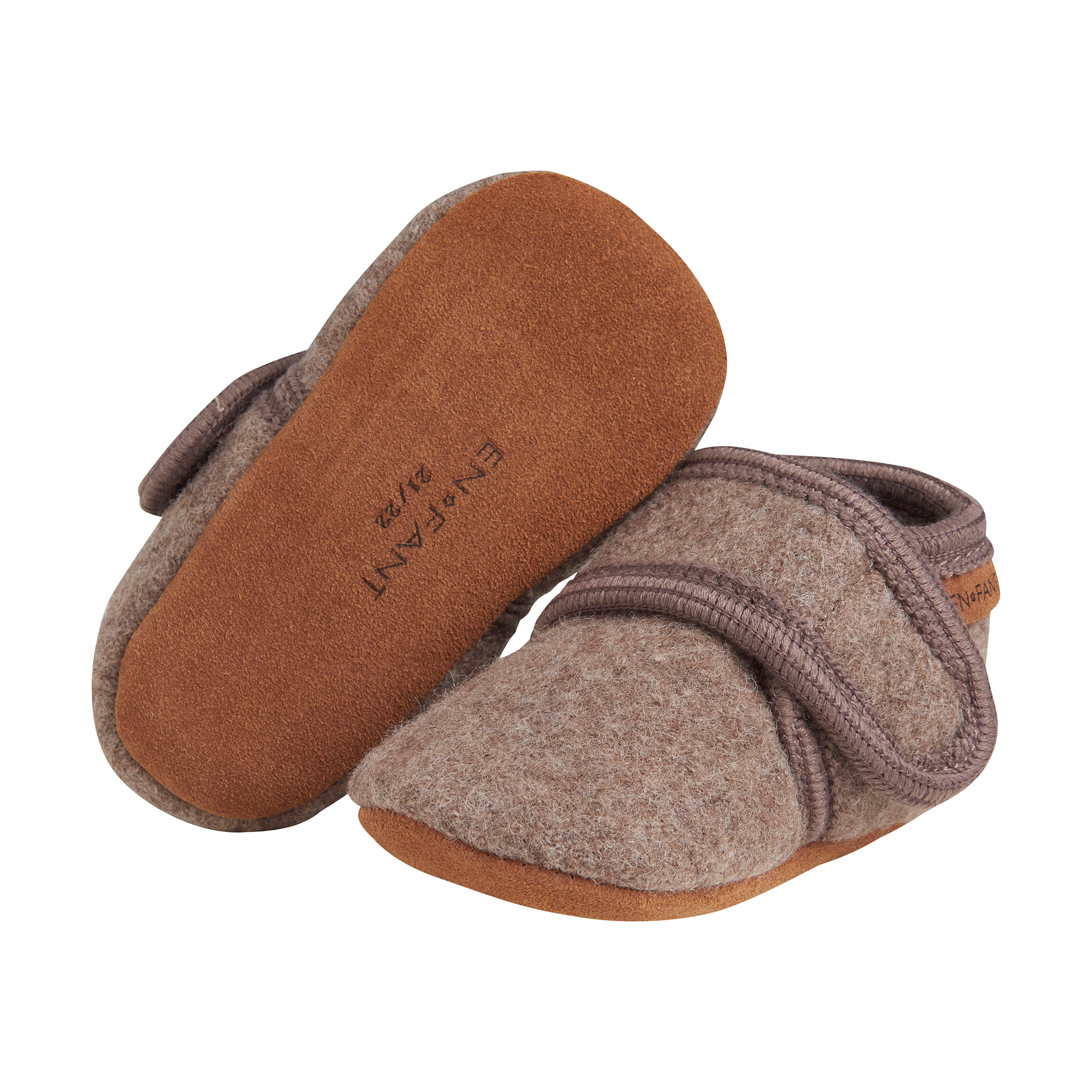 Hausschuhe, EN FANT, Beige – Besonderheit: aus 100% Wolle