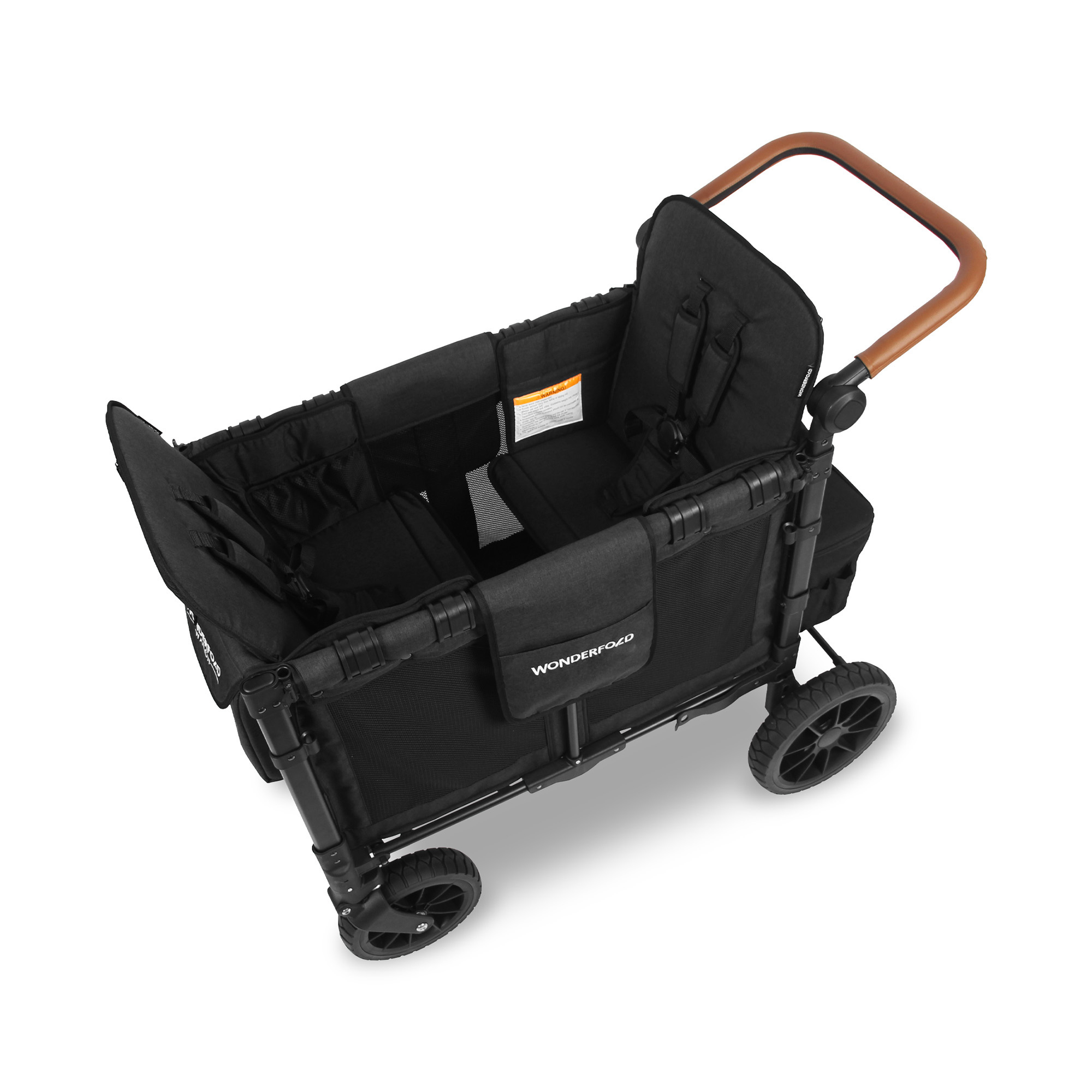 Zwillingswagen & Geschwisterwagen, WONDERFOLD, Schwarz – Produktansicht