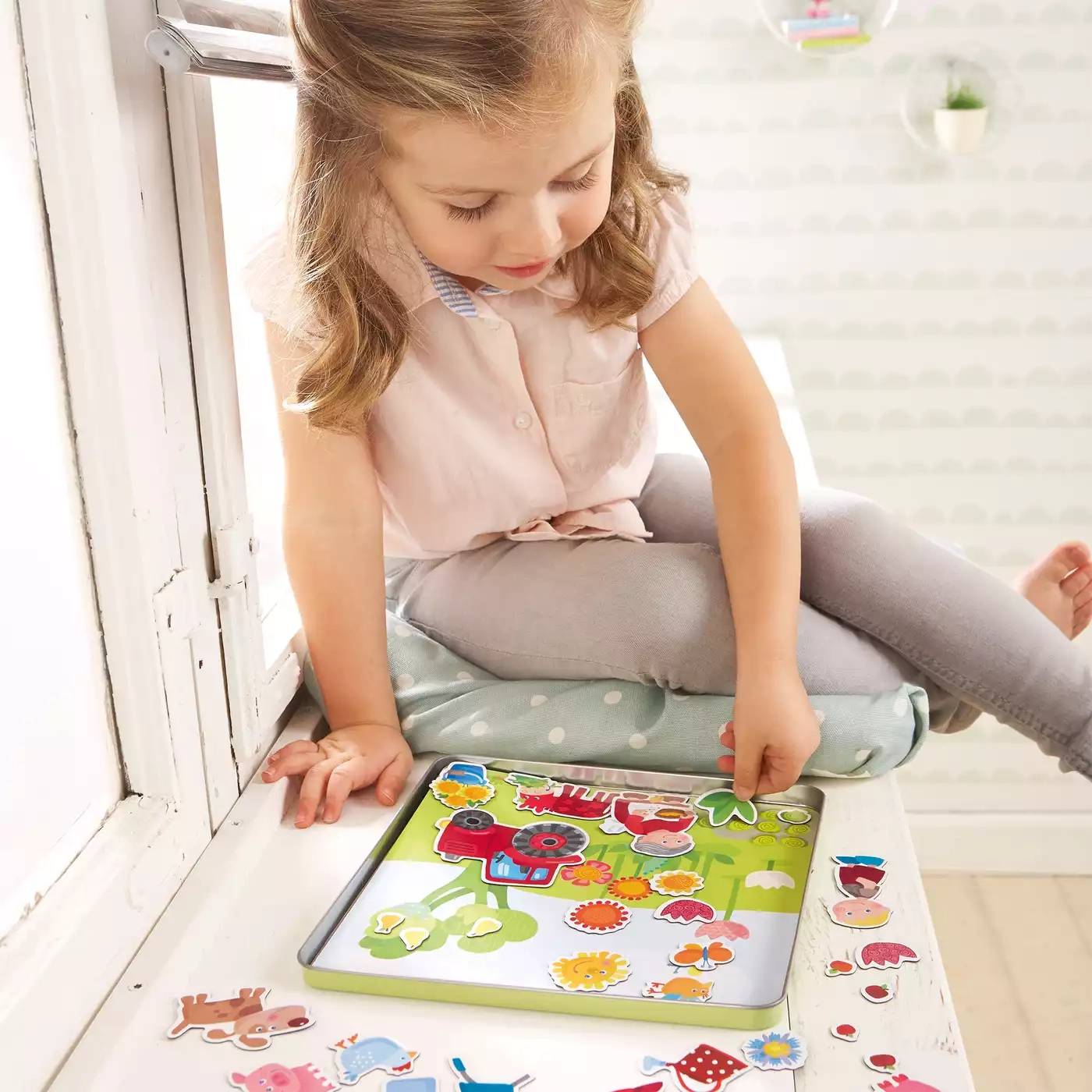 Kinderspiele, HABA, Mehrfarbig – Besonderheit: abwechslungsreiches Magnetpuzzle