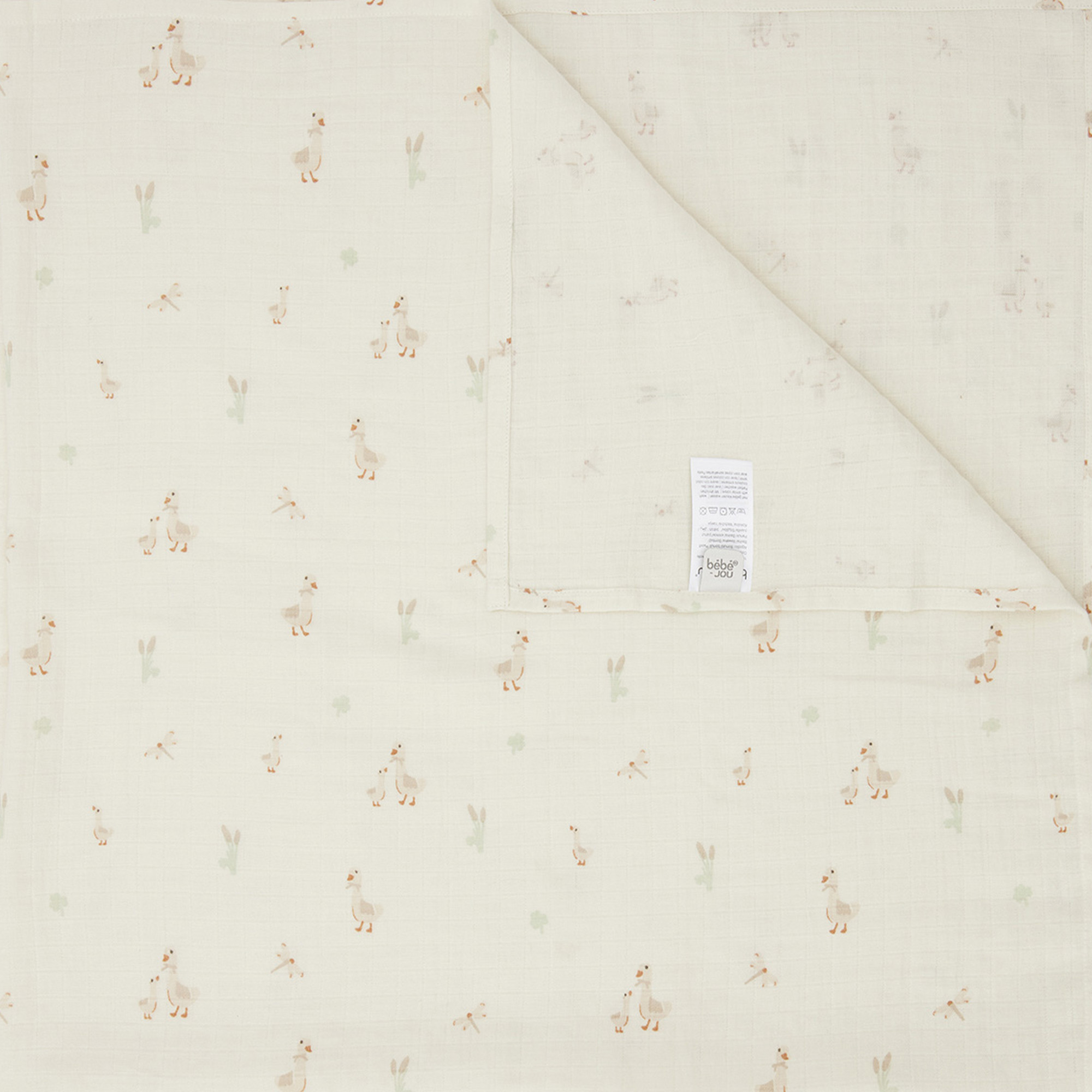 Mullwindeln, bébé-jou, Beige – Produktansicht