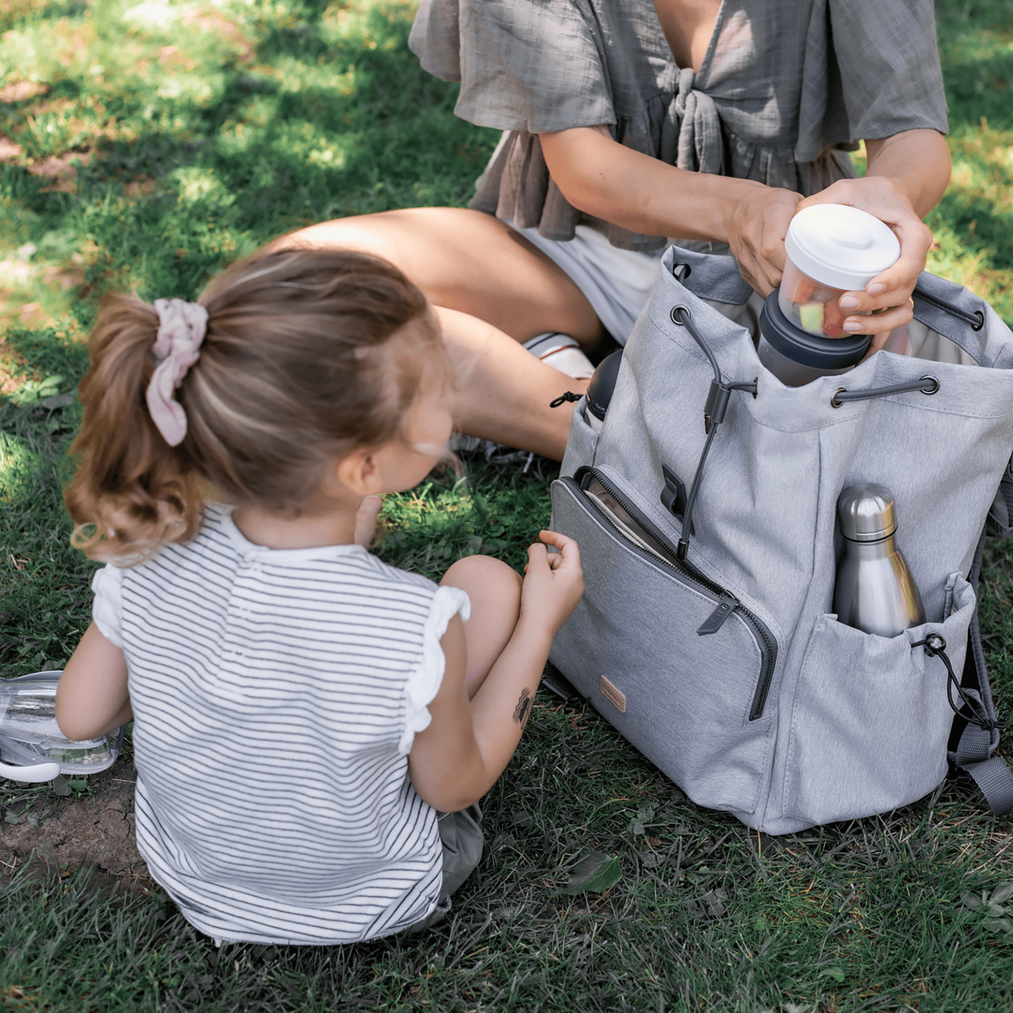 Wickelrucksäcke, BÈABA, Grau – Produktansicht