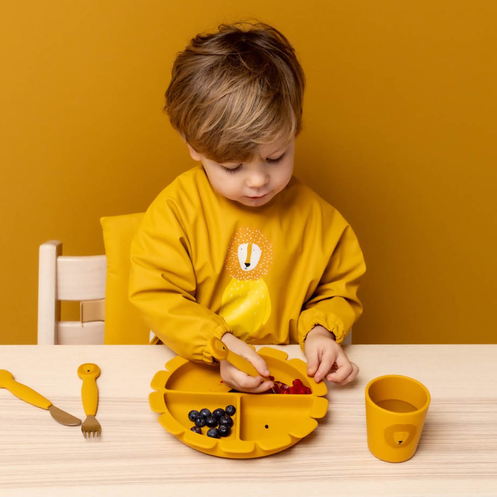 Kinderteller, trixie, Gelb – Produktansicht