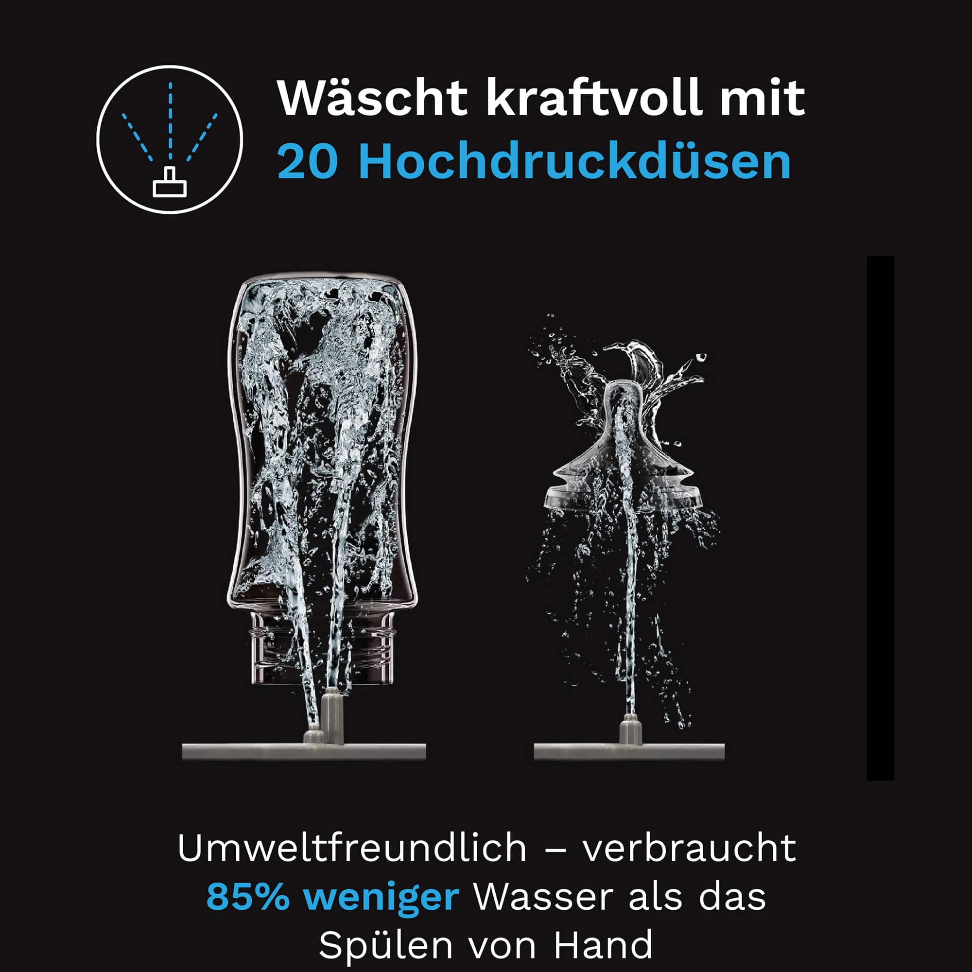 Vaporisatoren, babybrezza, Schwarz – Produktansicht